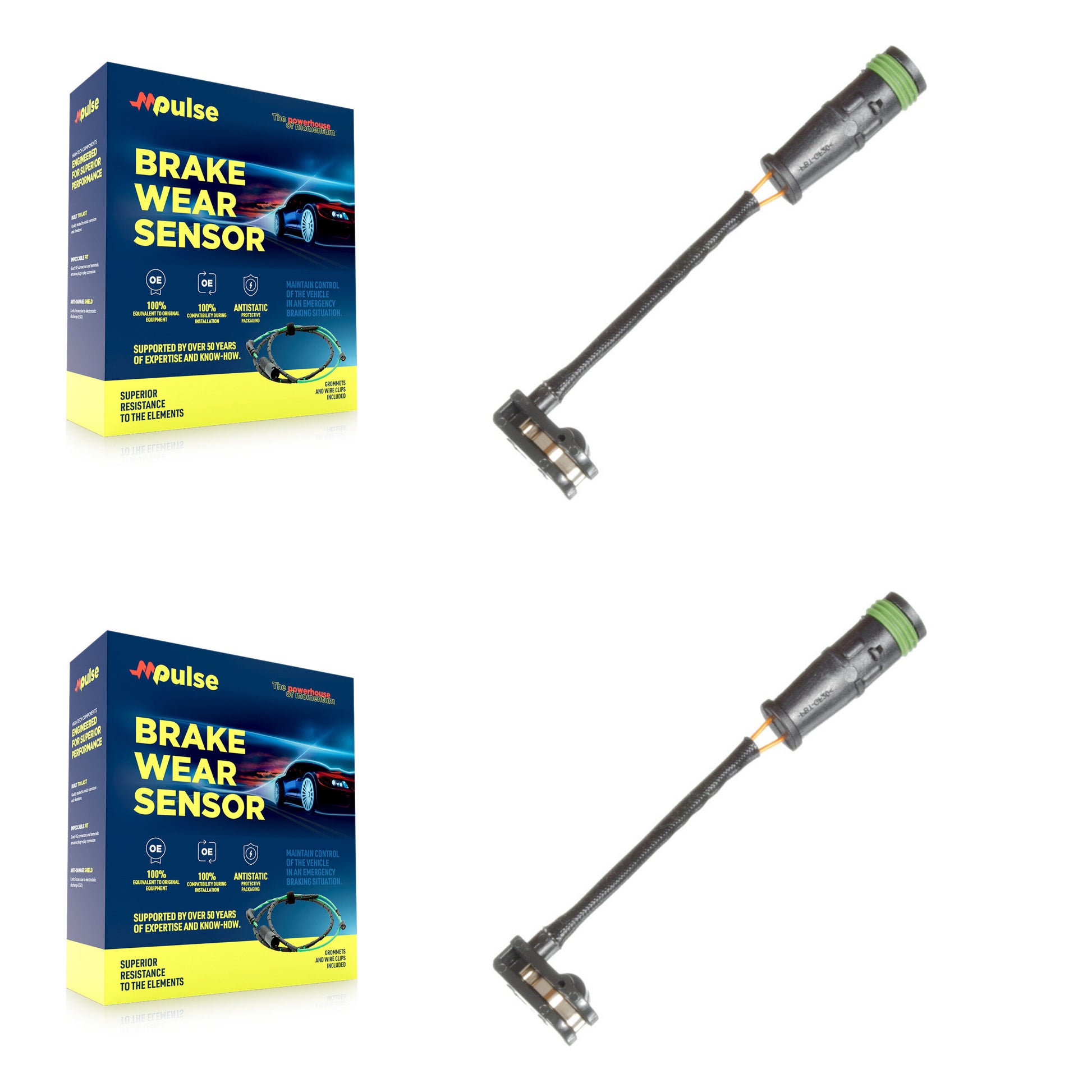 Mpulse KSE-100102 Disc Brake Pad Wear Sensor for 2007-2023 Mercedes-Benz Metris, Mercedes-Benz Sprinter 1500 and More - Front