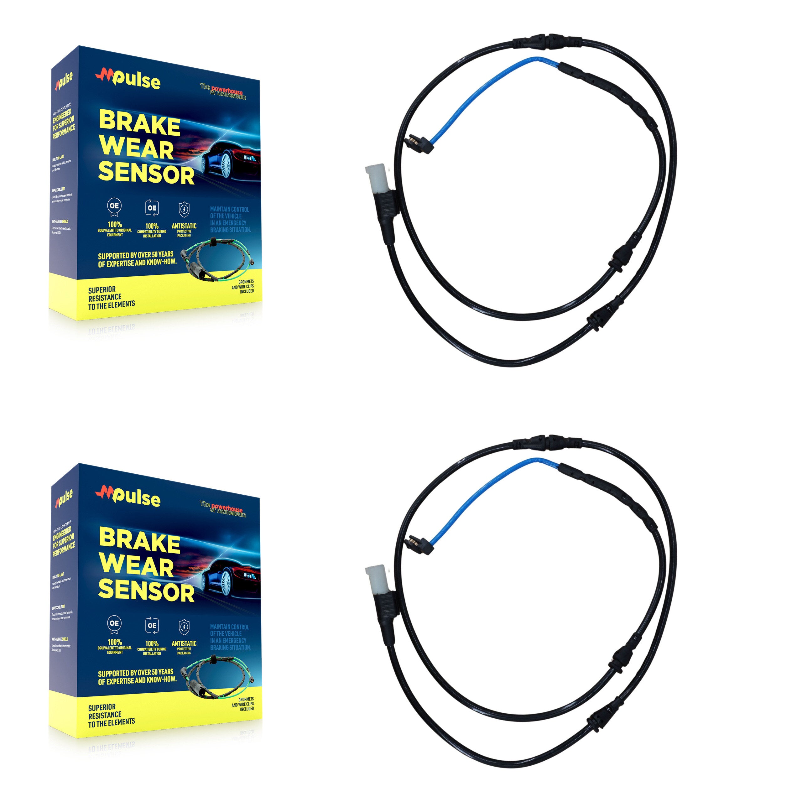Mpulse KSE-100111 Disc Brake Pad Wear Sensor for 2010-2013 Land Rover Range Rover Sport - Front
