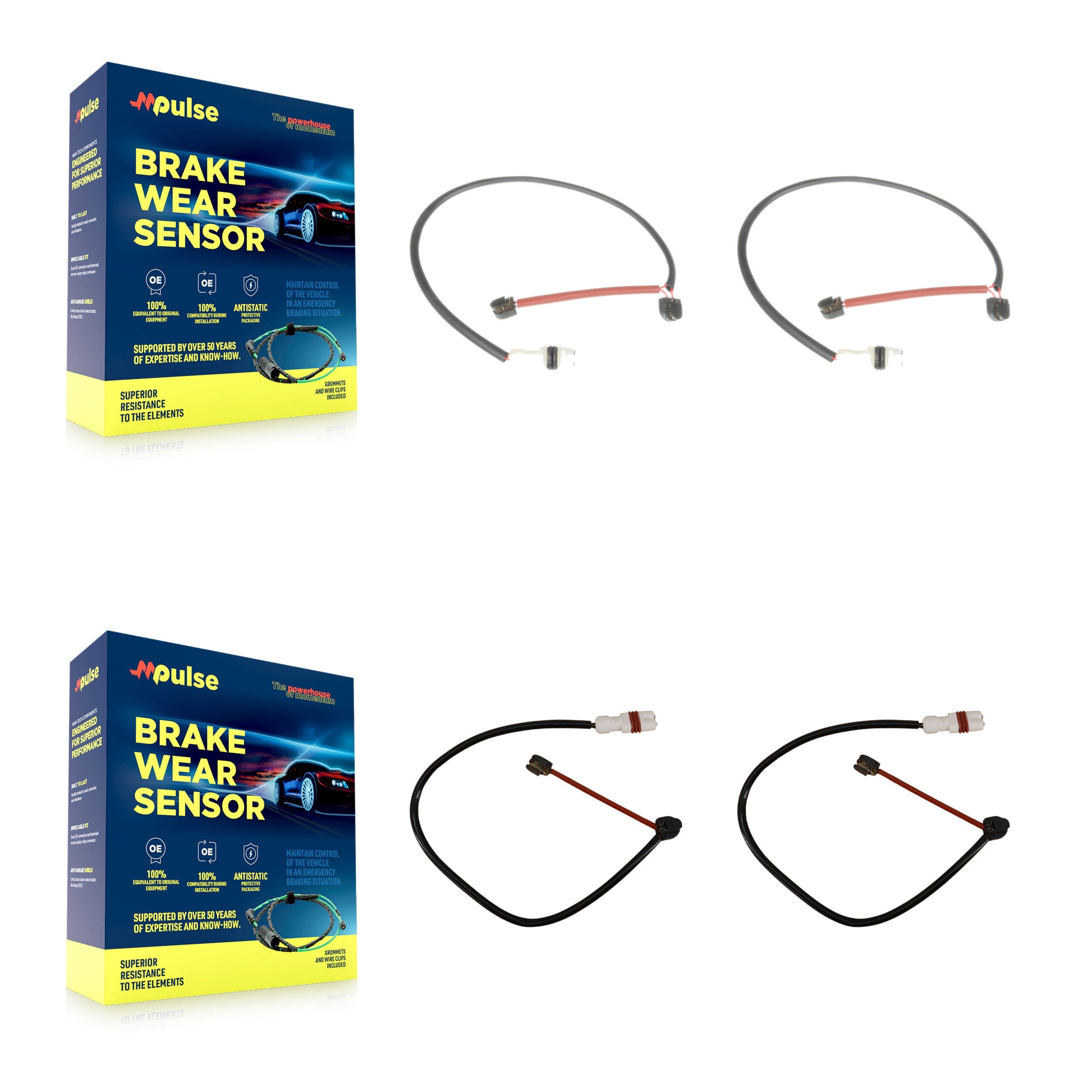 Mpulse KSE-100114 Disc Brake Pad Wear Sensor for 2001-2008 Porsche 911 - Front and Rear