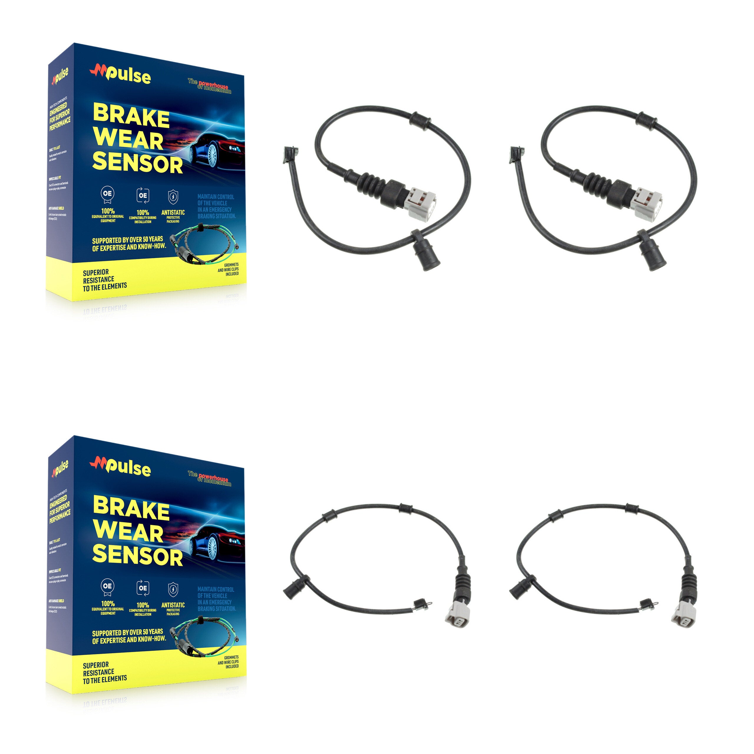 Mpulse KSE-100157 Disc Brake Pad Wear Sensor for 2015-2024 Lexus RC F, Lexus GS F - Front and Rear
