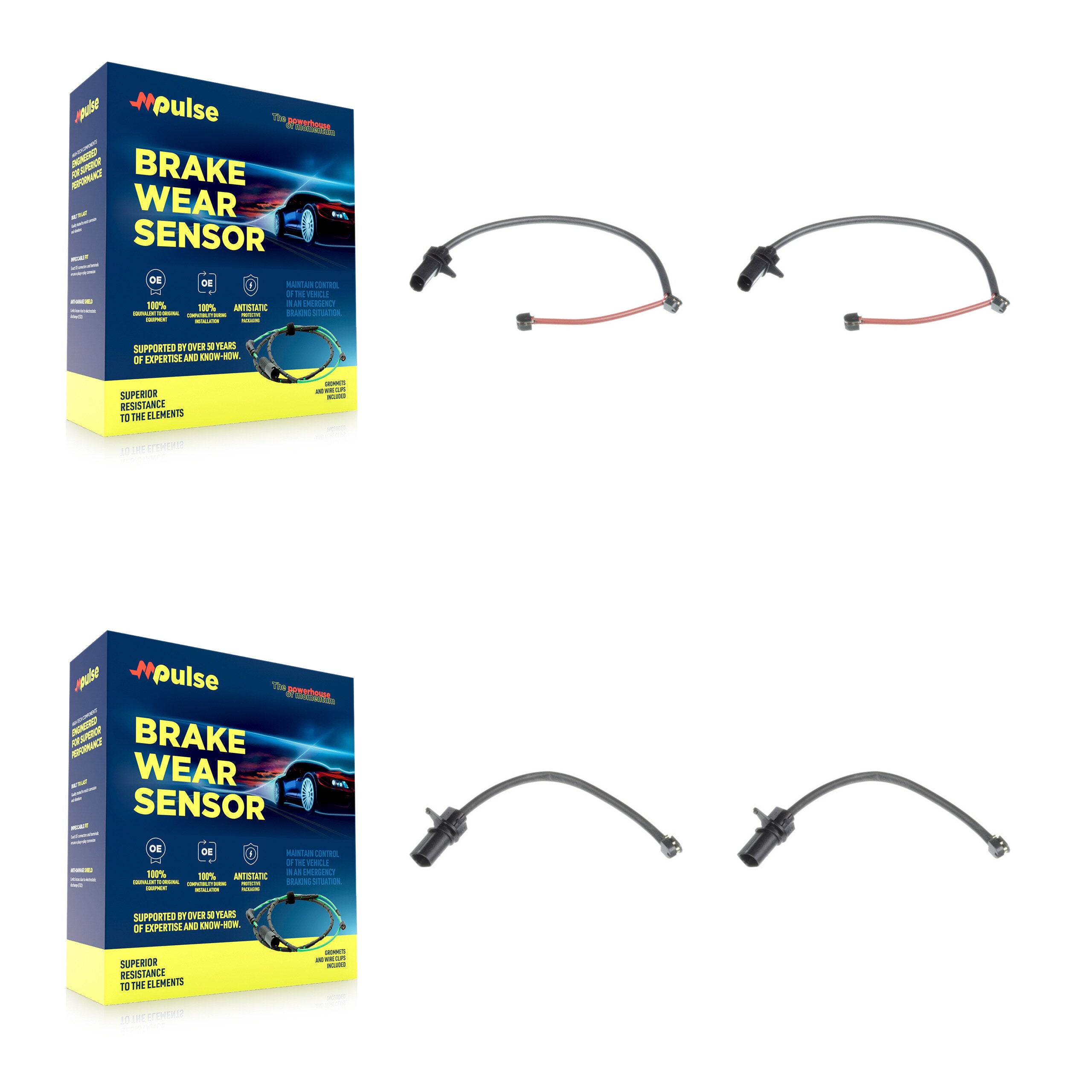Mpulse KSE-100169 Disc Brake Pad Wear Sensor for 2008-2015 Audi R8 - Front and Rear