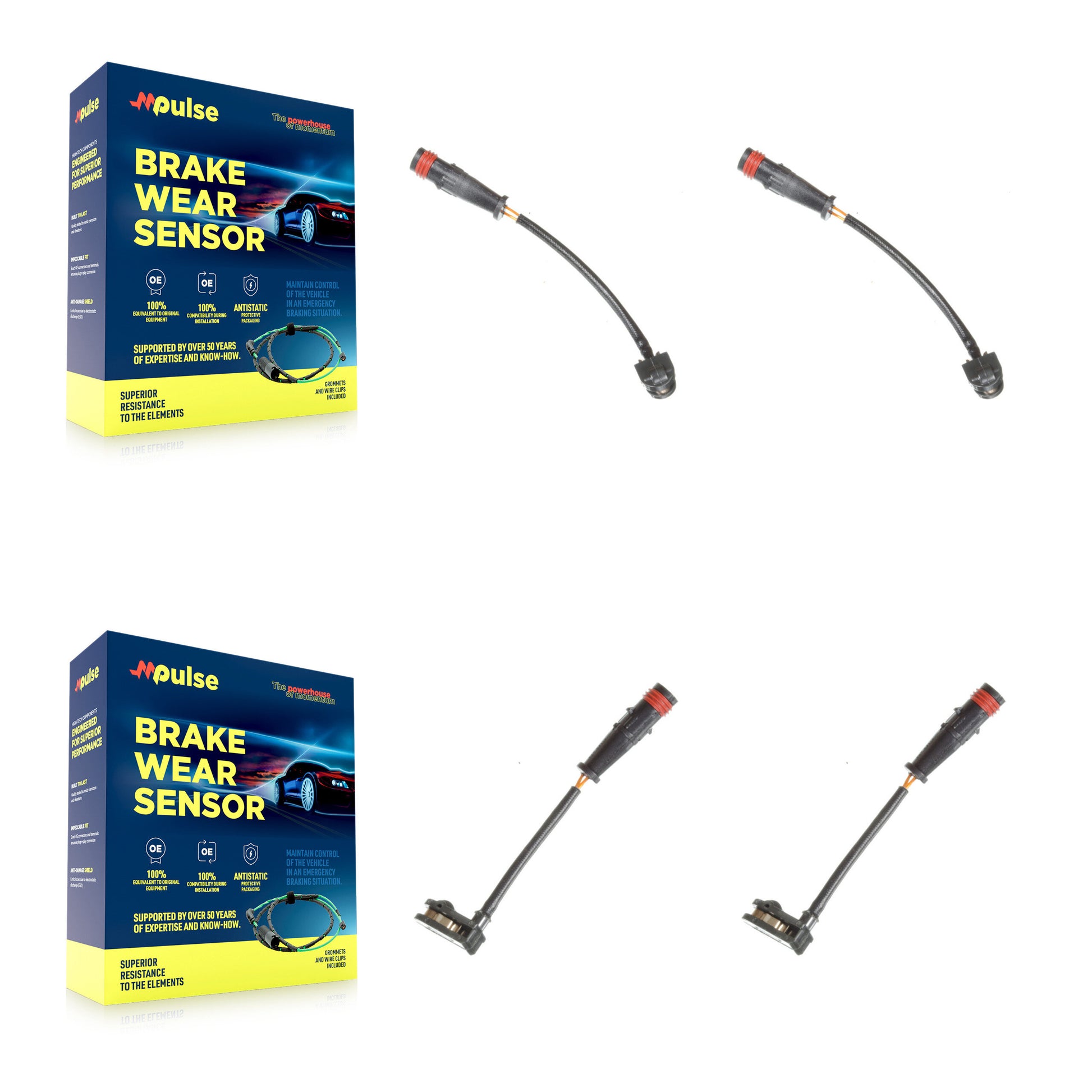 Mpulse KSE-100188 Disc Brake Pad Wear Sensor for 2013-2018 Mercedes-Benz G63 AMG, Mercedes-Benz G65 AMG - Front and Rear