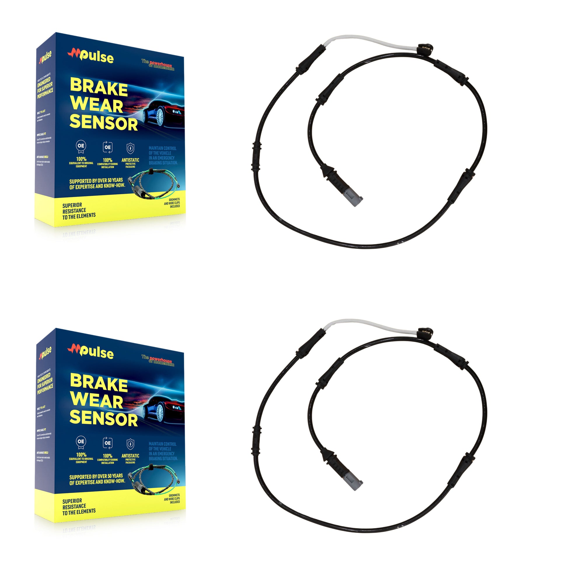 Mpulse KSE-100254 Disc Brake Pad Wear Sensor for 2012-2019 BMW M6 Gran Coupe, BMW M6, BMW M5 - Rear