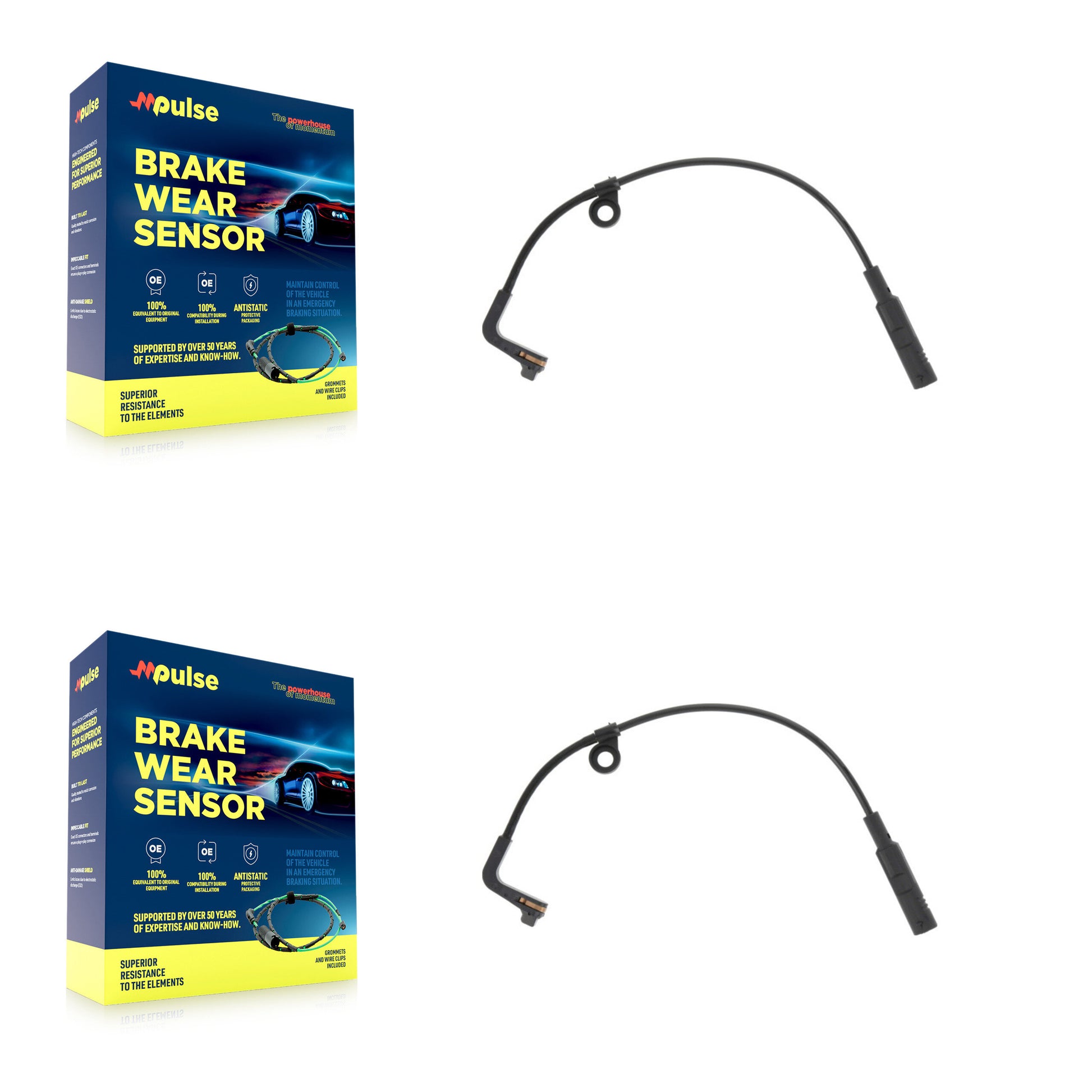 Mpulse KSE-100270 Disc Brake Pad Wear Sensor for 2019-2025 GMC Hummer EV SUV, Cadillac LYRIQ and More - Rear