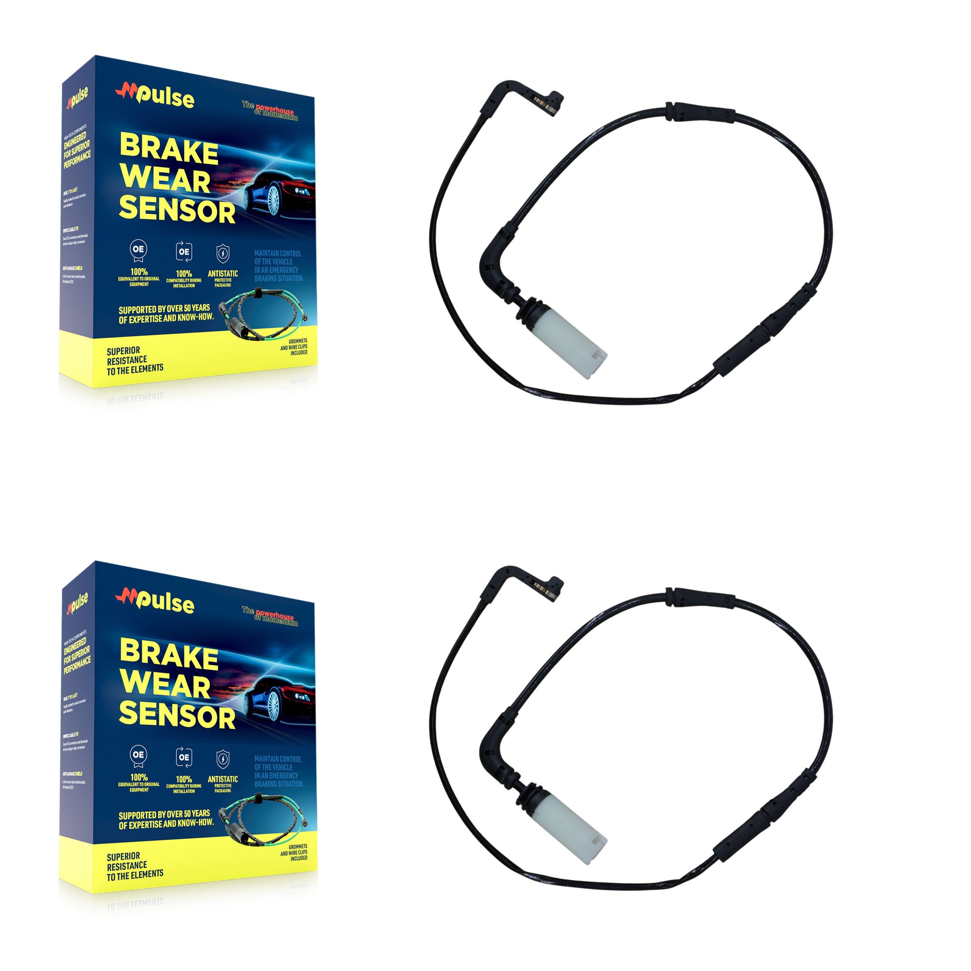 Mpulse KSE-100273 Disc Brake Pad Wear Sensor for 2004-2011 BMW 650Ci, BMW M6 and More - Rear