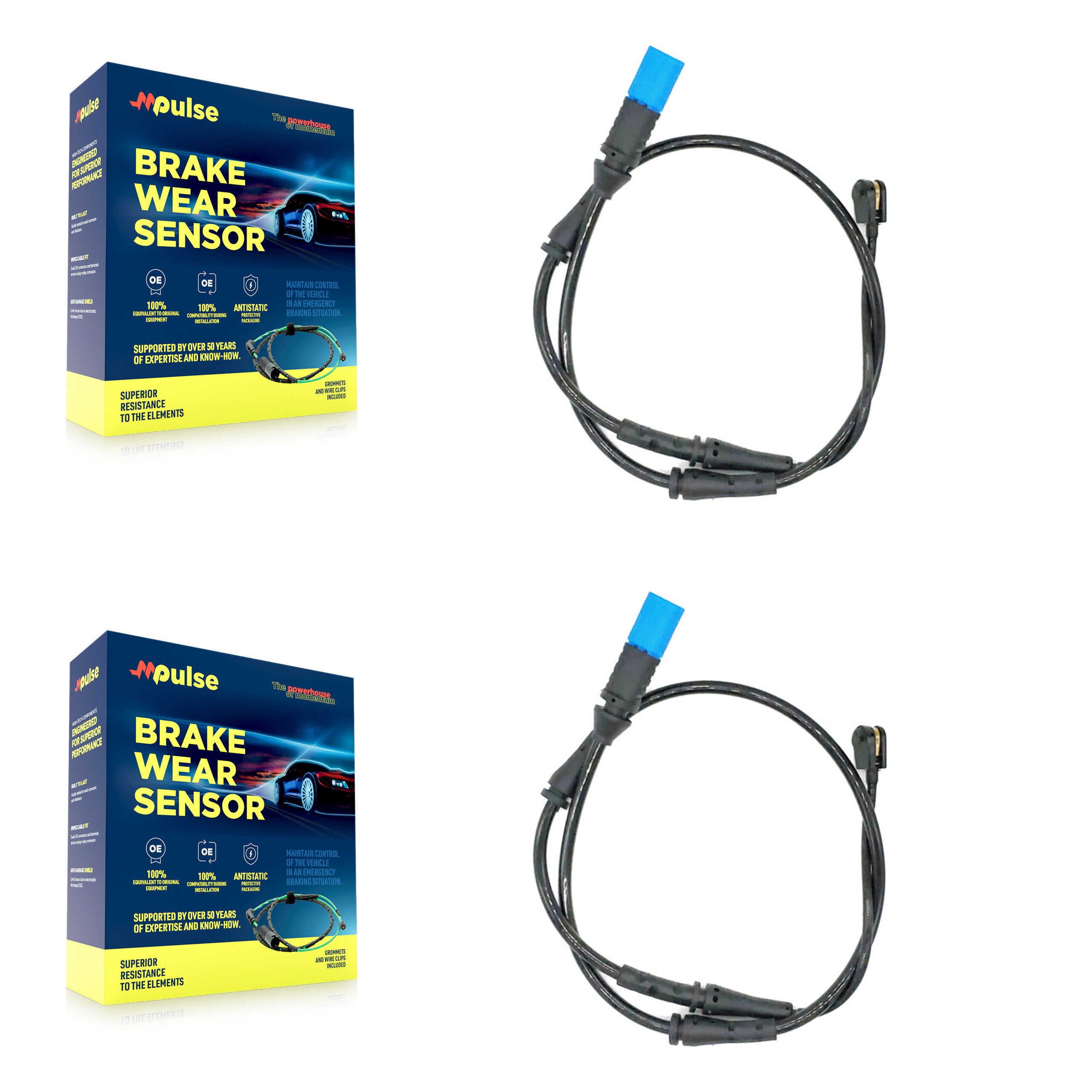 Mpulse KSE-100278 Disc Brake Pad Wear Sensor for 2018-2024 BMW X3, BMW iX3 - Rear