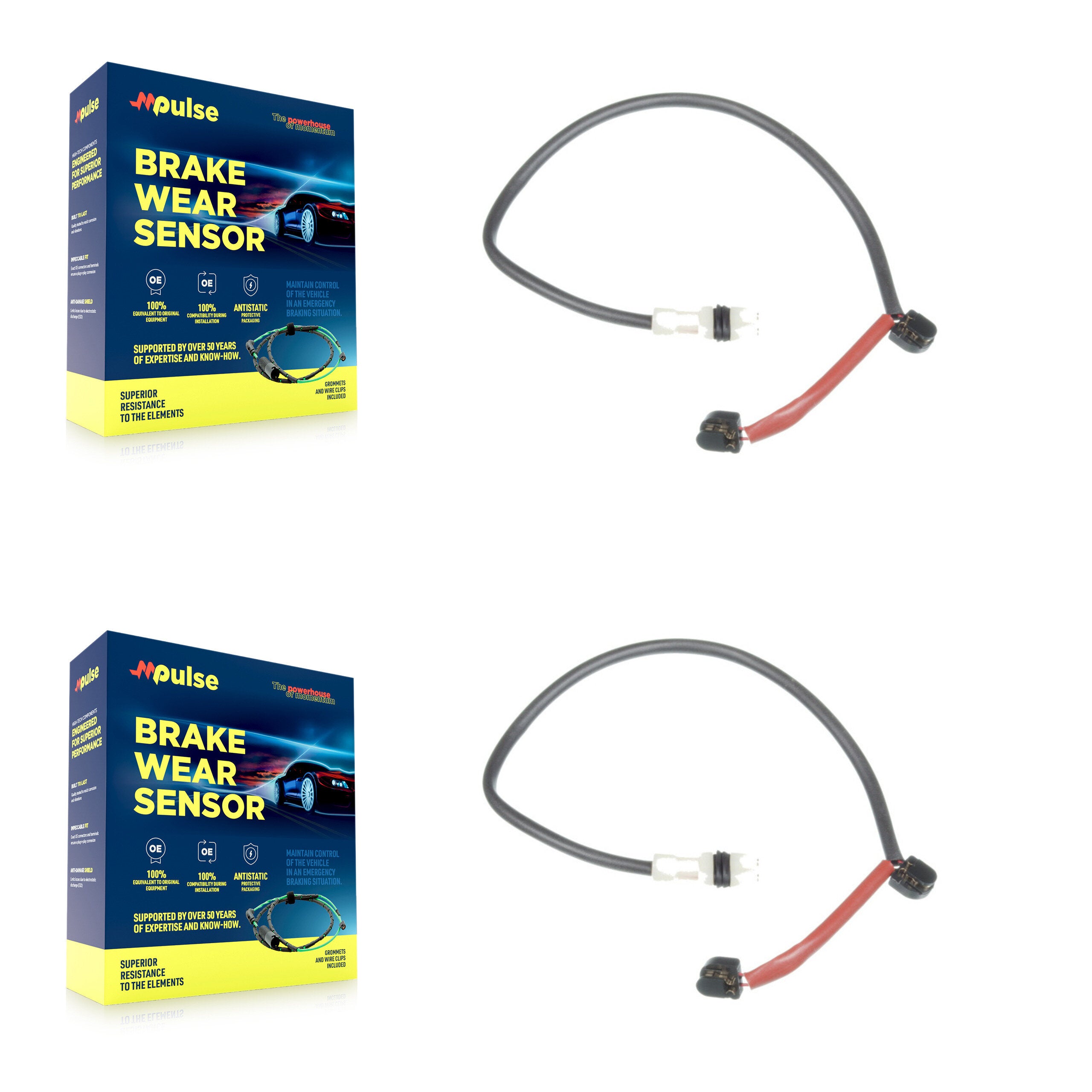 Mpulse KSE-100281 Disc Brake Pad Wear Sensor for 2009-2013 Porsche 911 - Rear