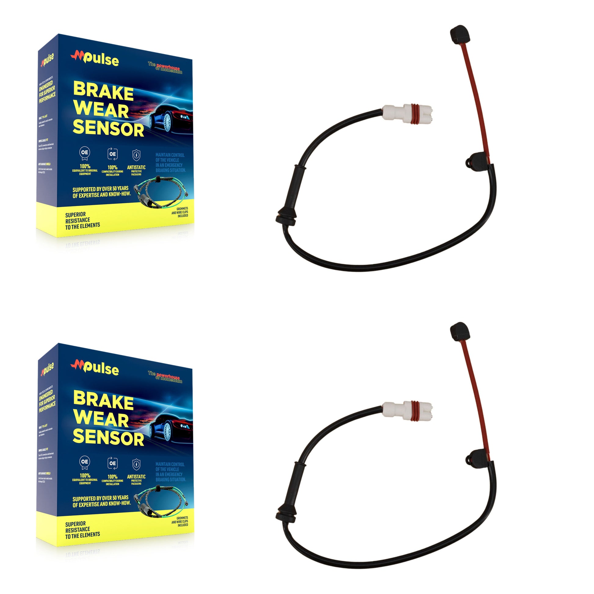 Mpulse KSE-100283 Disc Brake Pad Wear Sensor for 2005-2012 Porsche Cayman, Porsche Boxster - Rear