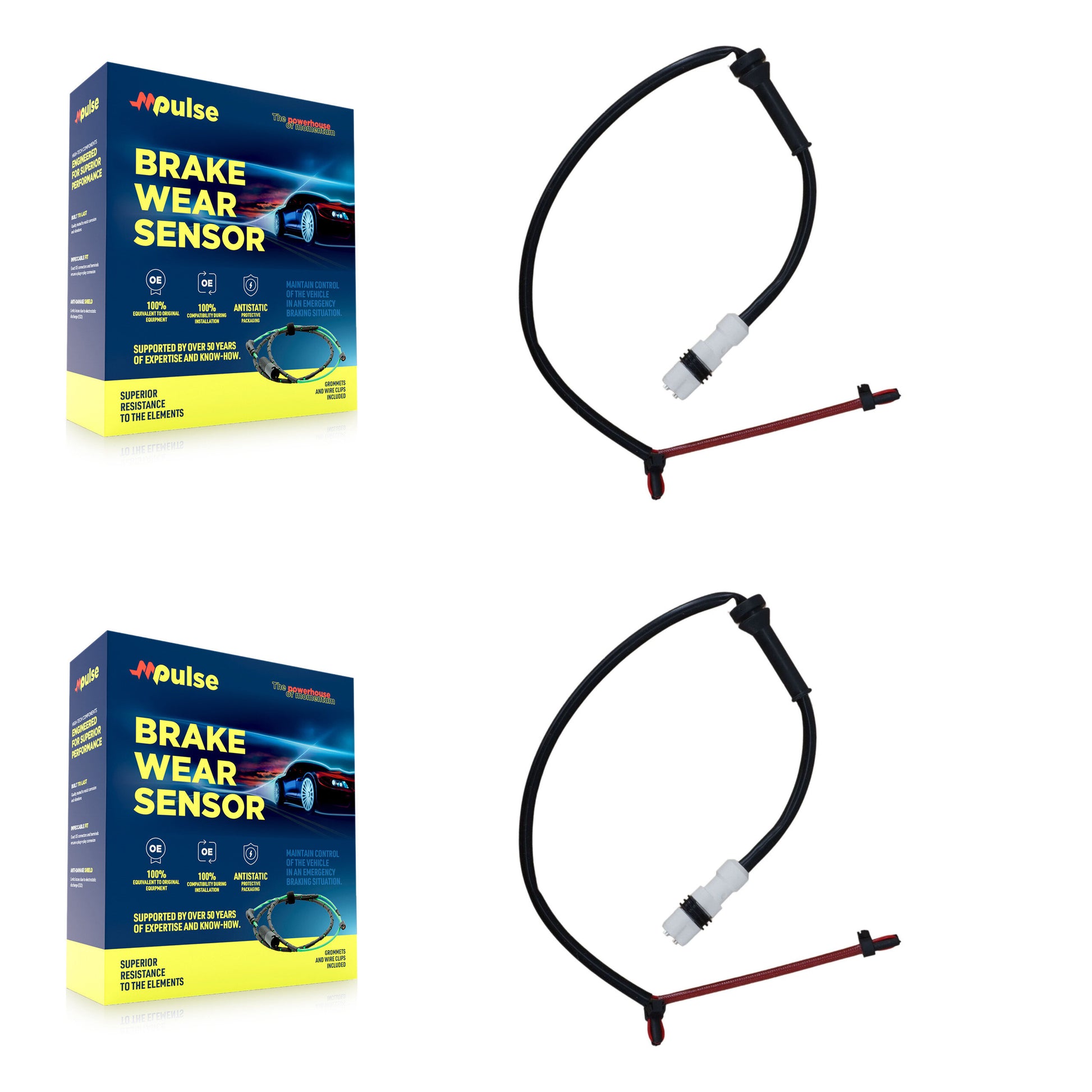 Mpulse KSE-100284 Disc Brake Pad Wear Sensor for 1997-2012 Porsche Cayman, Porsche Boxster - Rear