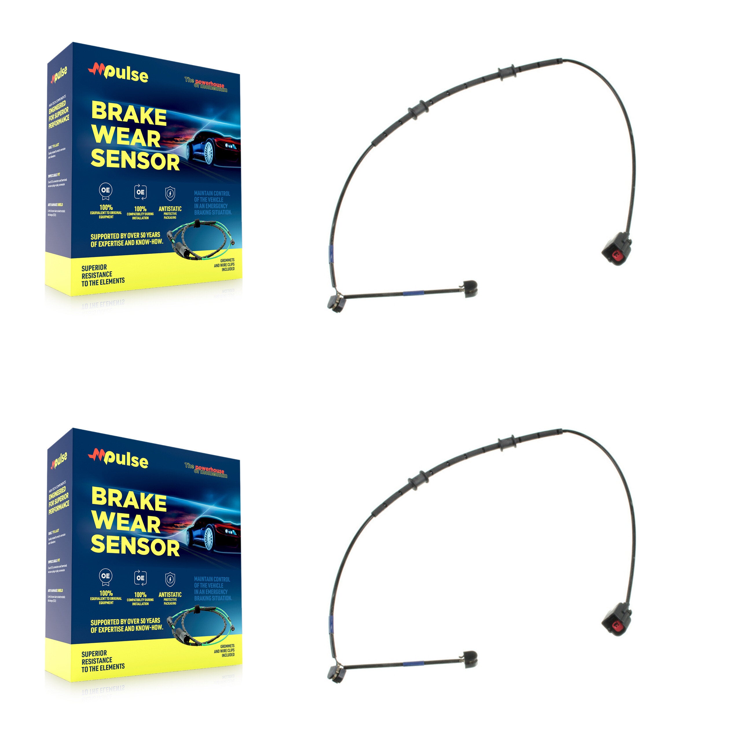 Mpulse KSE-100307 Disc Brake Pad Wear Sensor for 2007-2021 Jaguar F-Type, Jaguar XKR, Jaguar XK - Rear