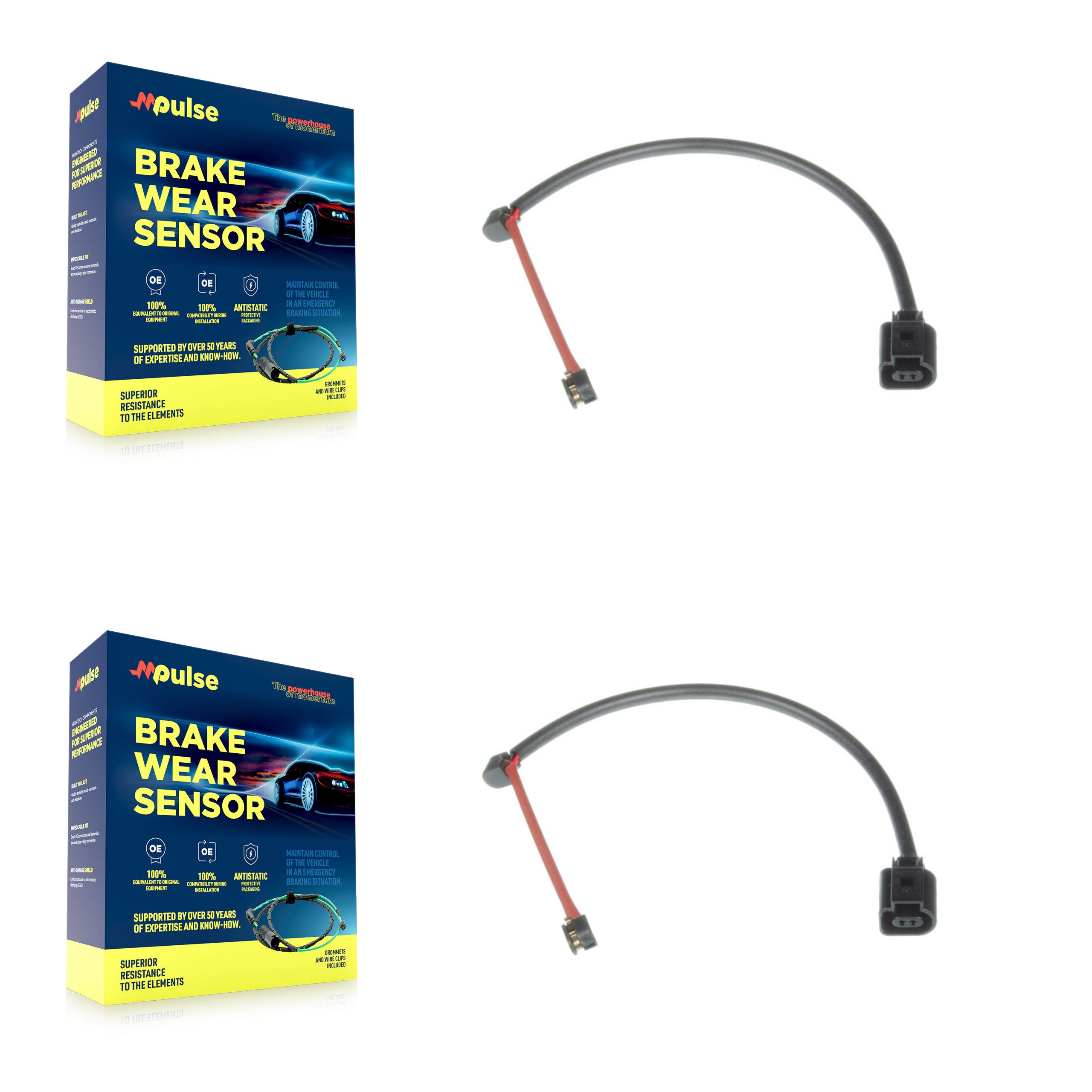 Mpulse KSE-100312 Disc Brake Pad Wear Sensor for 2019 Porsche 911 - Rear