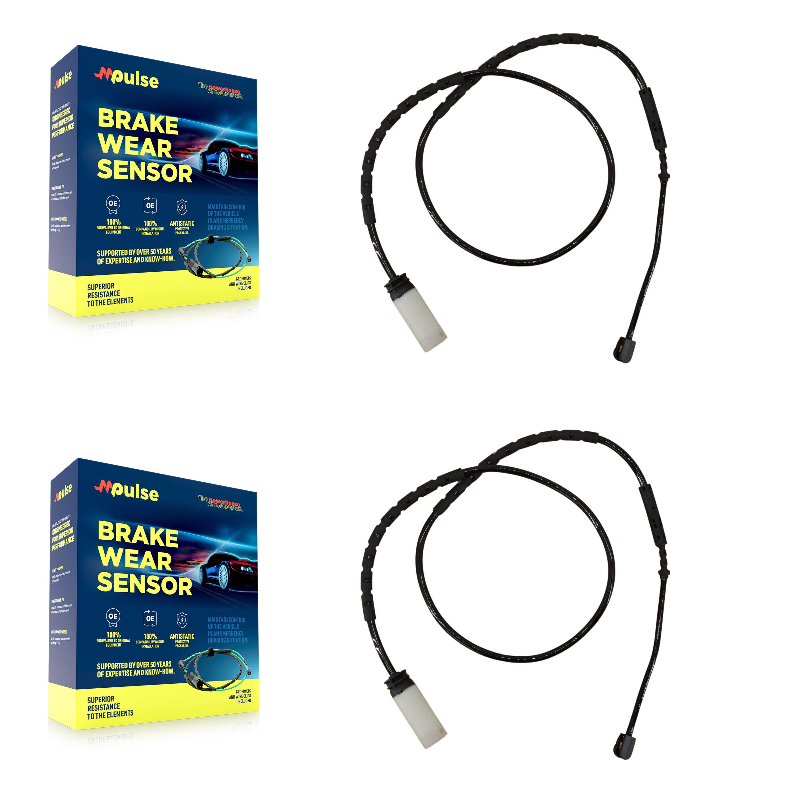Mpulse KSE-100336 Disc Brake Pad Wear Sensor for 2011-2016 Mini Cooper Countryman, Mini Cooper Paceman - Rear