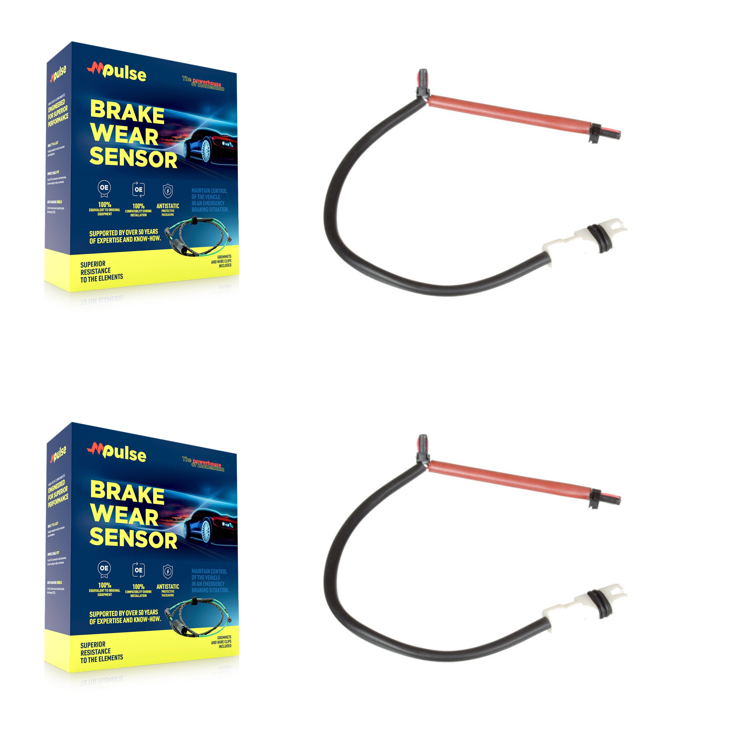 Mpulse KSE-100354 Disc Brake Pad Wear Sensor for 2005-2012 Porsche 911 - Front