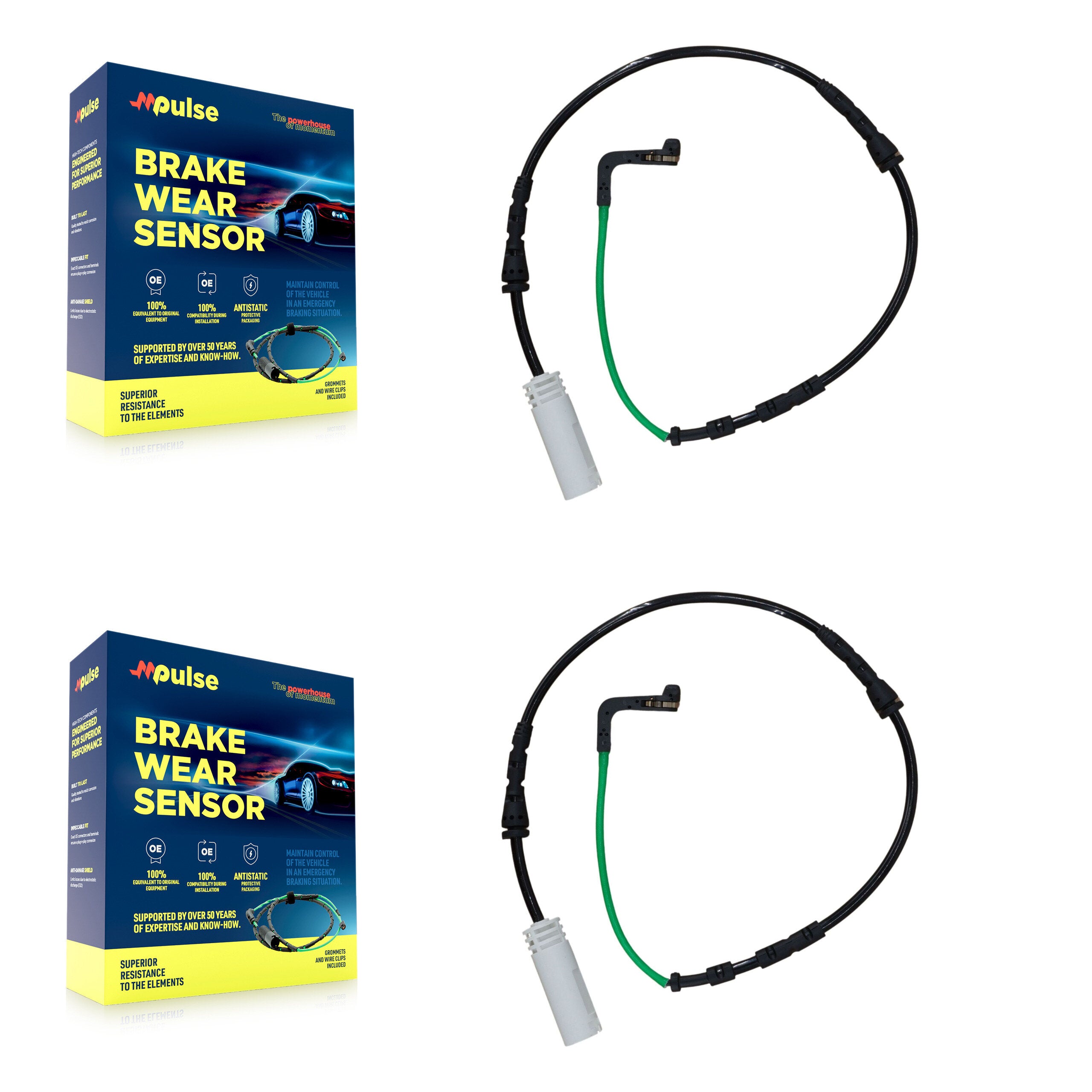 Mpulse KSE-100360 Disc Brake Pad Wear Sensor for 2008-2013 BMW M3 - Front