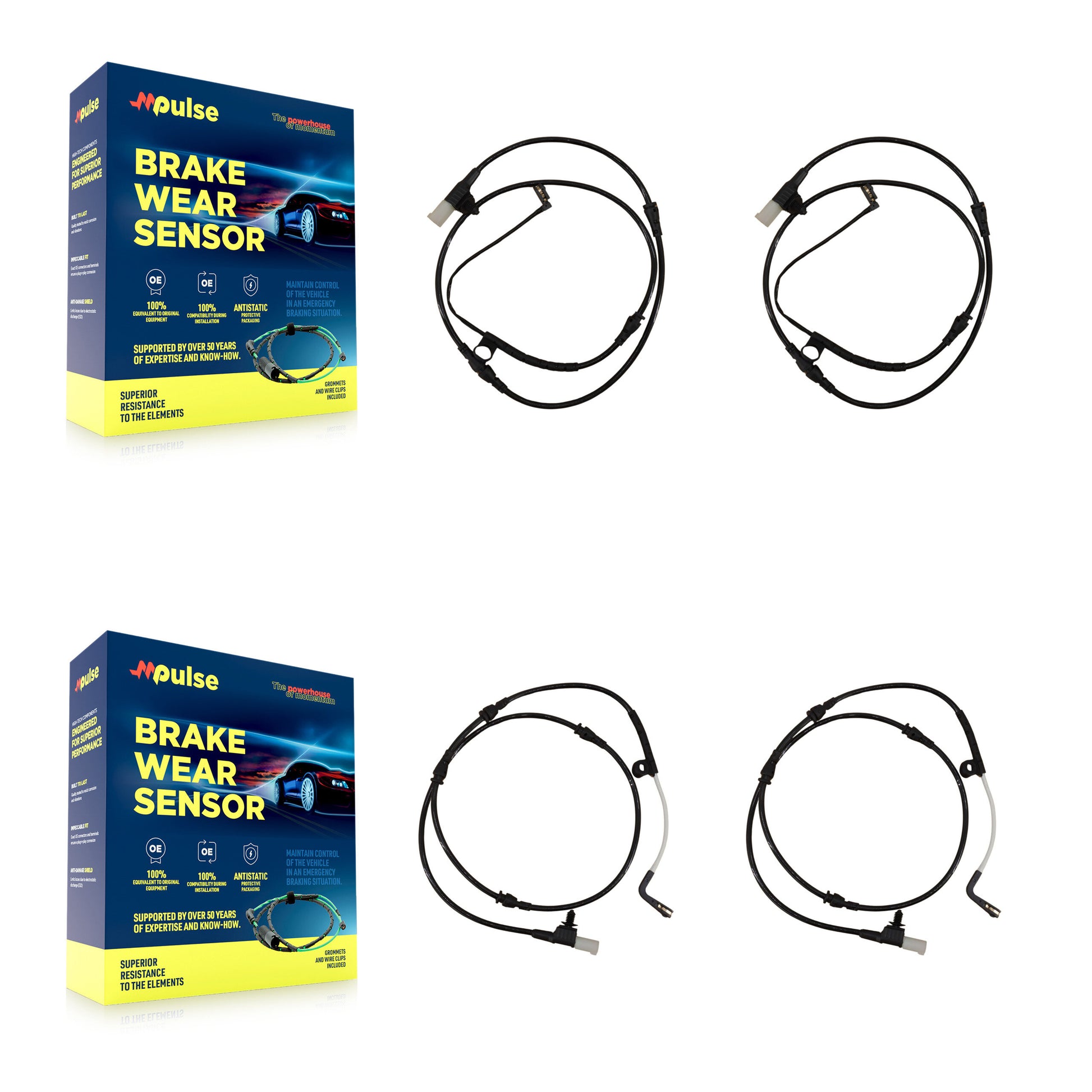 Mpulse KSE-100363 Disc Brake Pad Wear Sensor for 2006 Land Rover Range Rover Sport - Front and Rear
