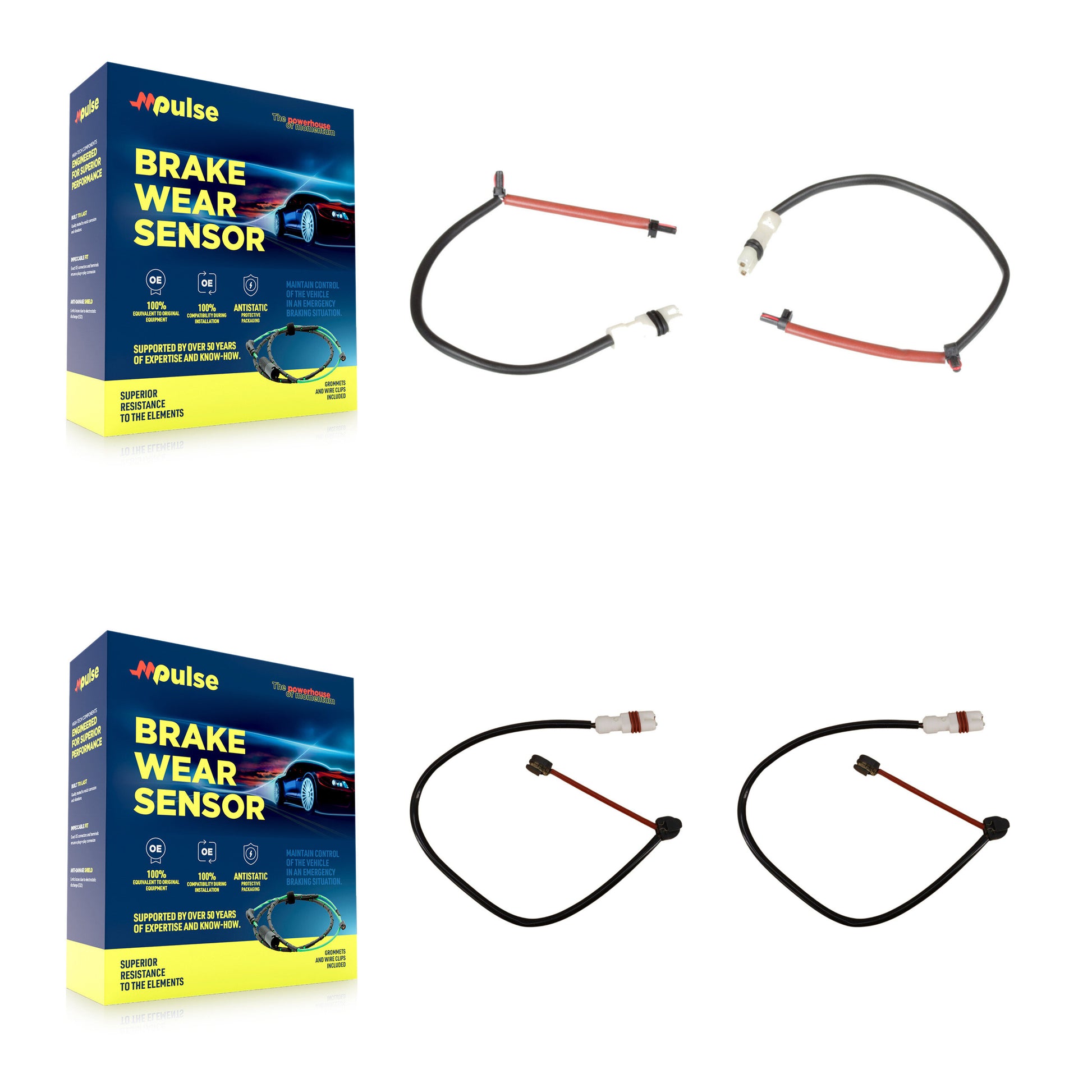 Mpulse KSE-100368 Disc Brake Pad Wear Sensor for 2005-2008 Porsche 911 - Front and Rear
