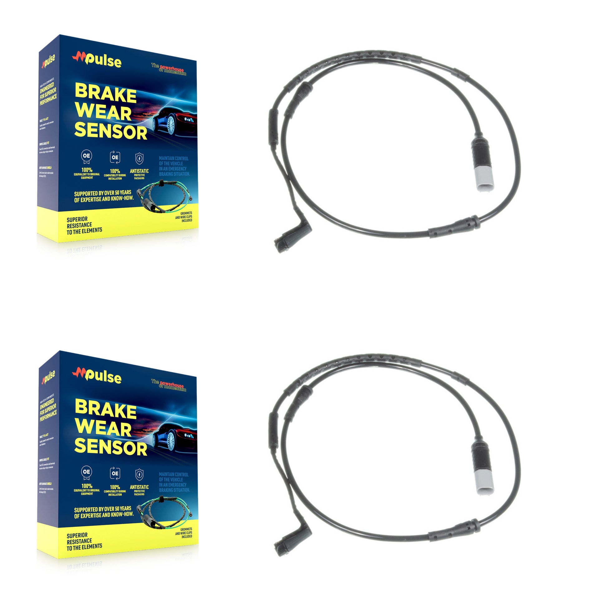 Mpulse KSE-100388 Disc Brake Pad Wear Sensor for 2009 BMW 750i, BMW 750Li - Front