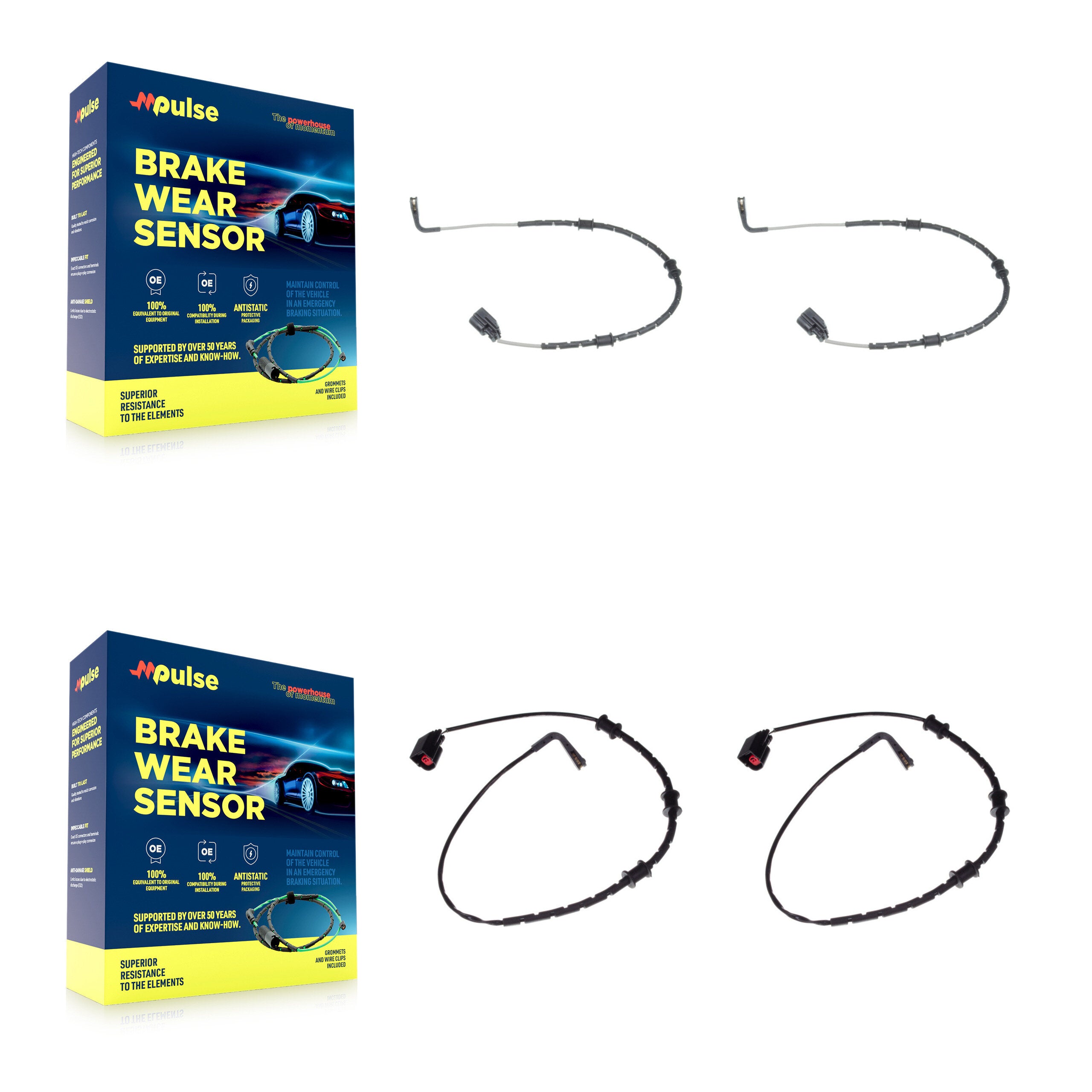 Mpulse KSE-100428 Disc Brake Pad Wear Sensor for 2014-2024 Jaguar F-Type - Front and Rear