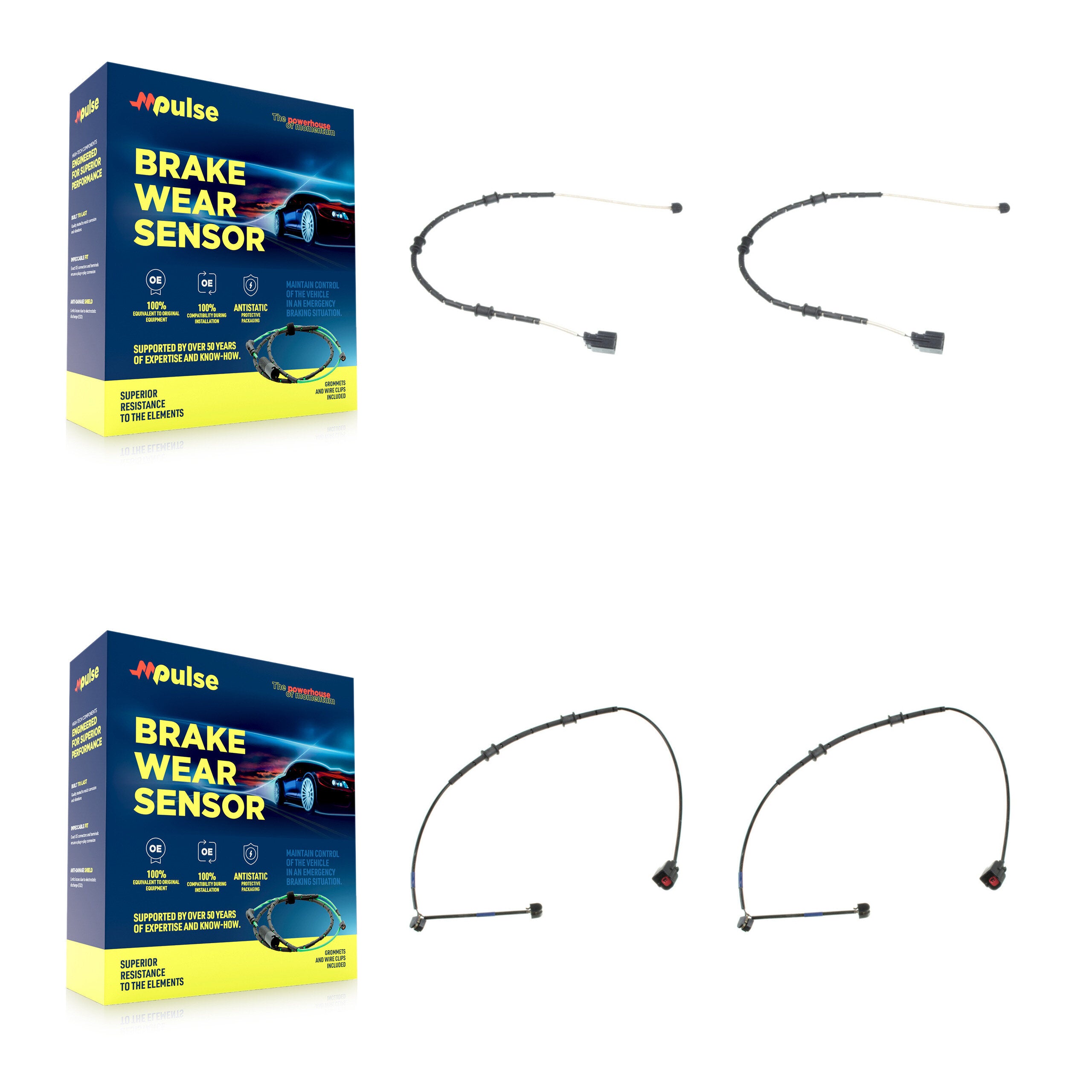 Mpulse KSE-100430 Disc Brake Pad Wear Sensor for 2016 Jaguar F-Type - Front and Rear