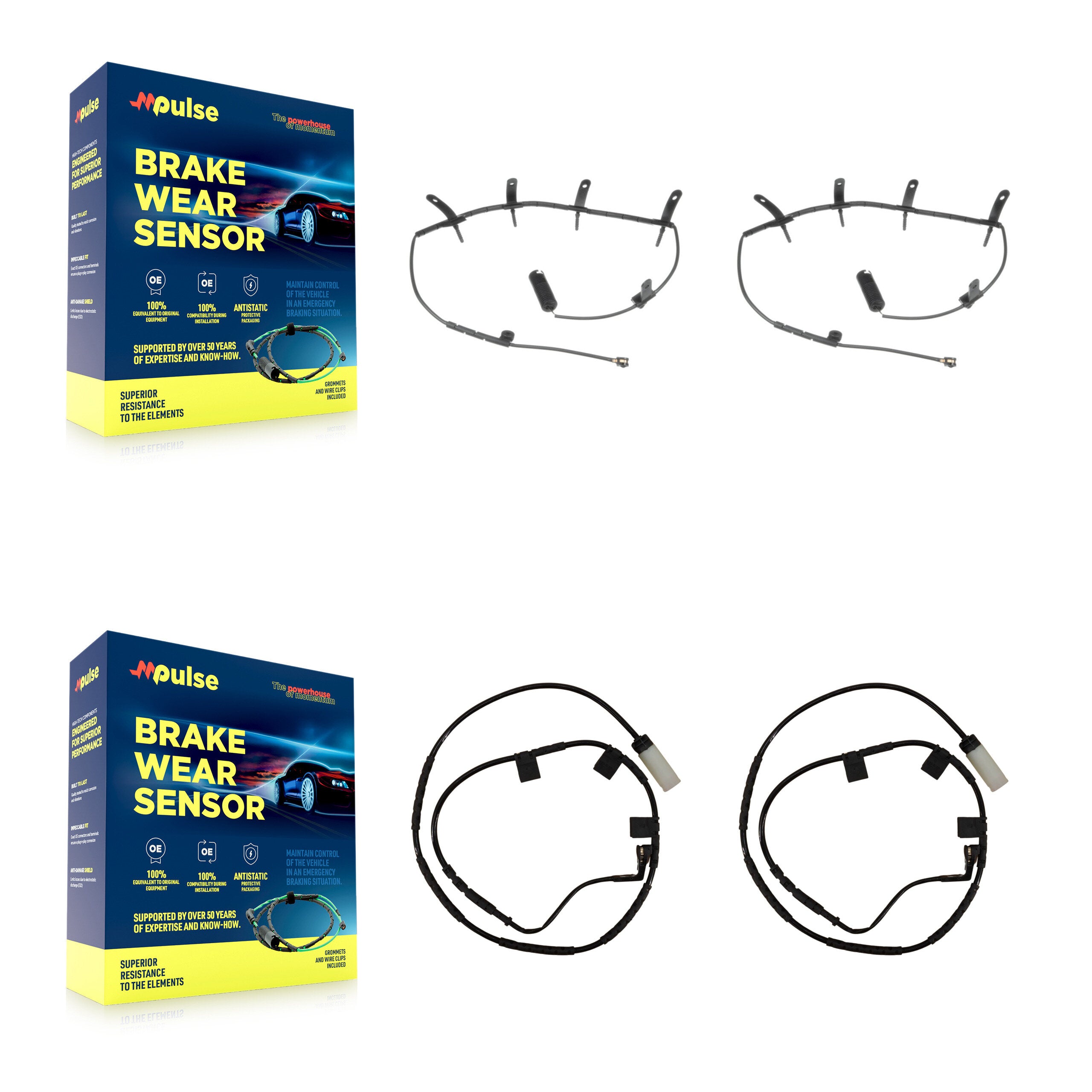 Mpulse KSE-100431 Disc Brake Pad Wear Sensor for 2006-2008 Mini Cooper - Front and Rear
