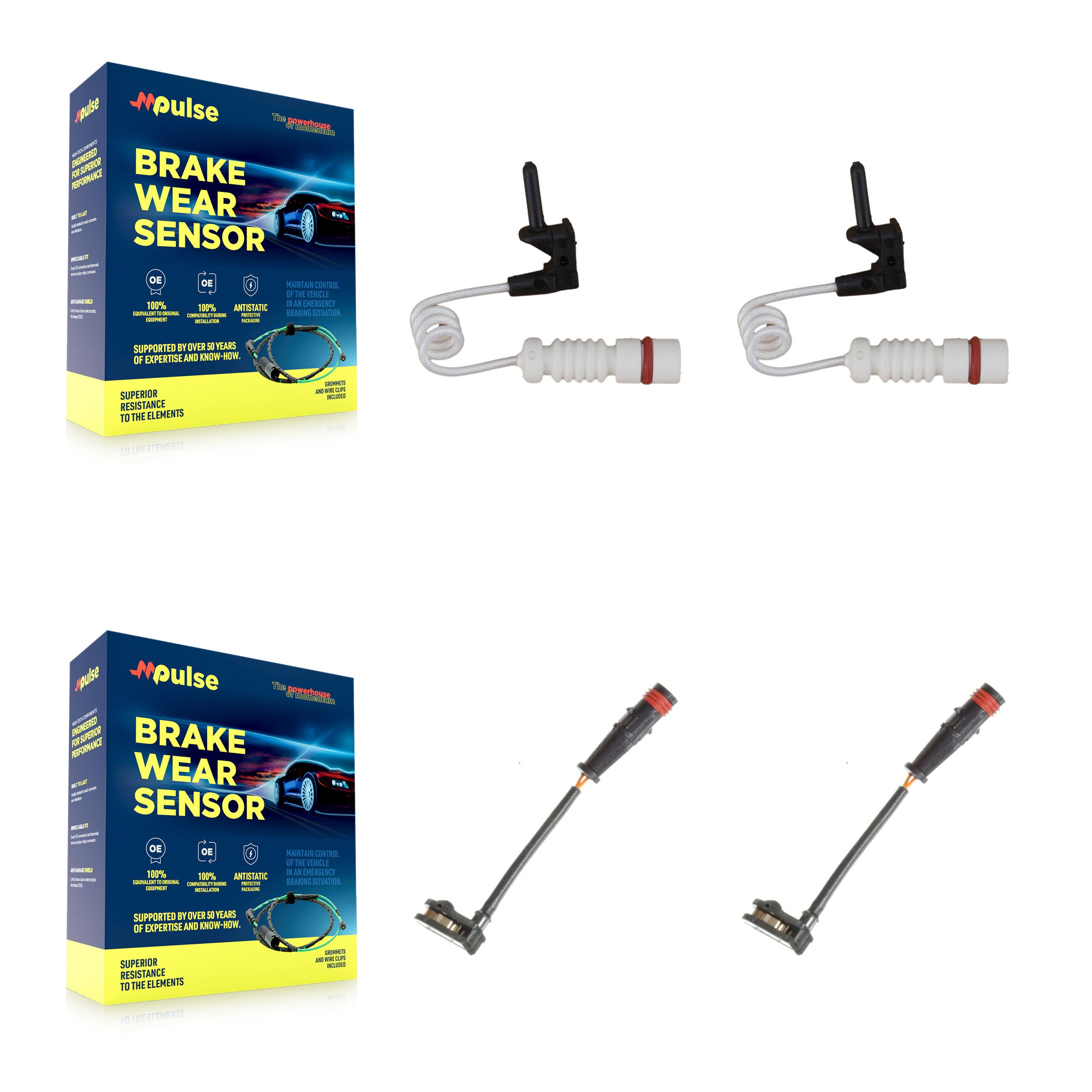 Mpulse KSE-100432 Disc Brake Pad Wear Sensor for 2014 Mercedes-Benz G63 AMG - Front and Rear