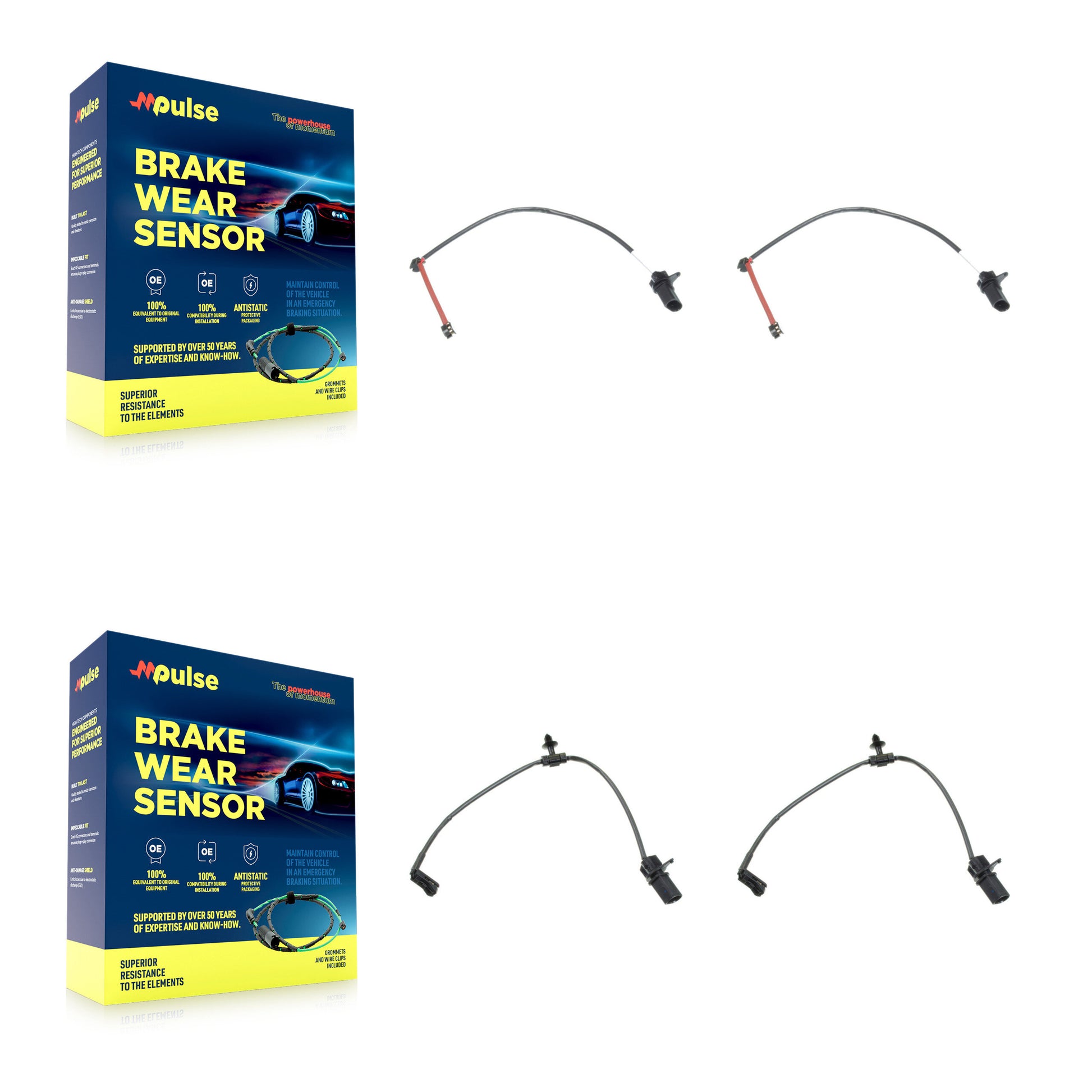 Mpulse KSE-100444 Disc Brake Pad Wear Sensor for 2021-2023 Audi RS5 Sportback, Audi RS5 - Front and Rear