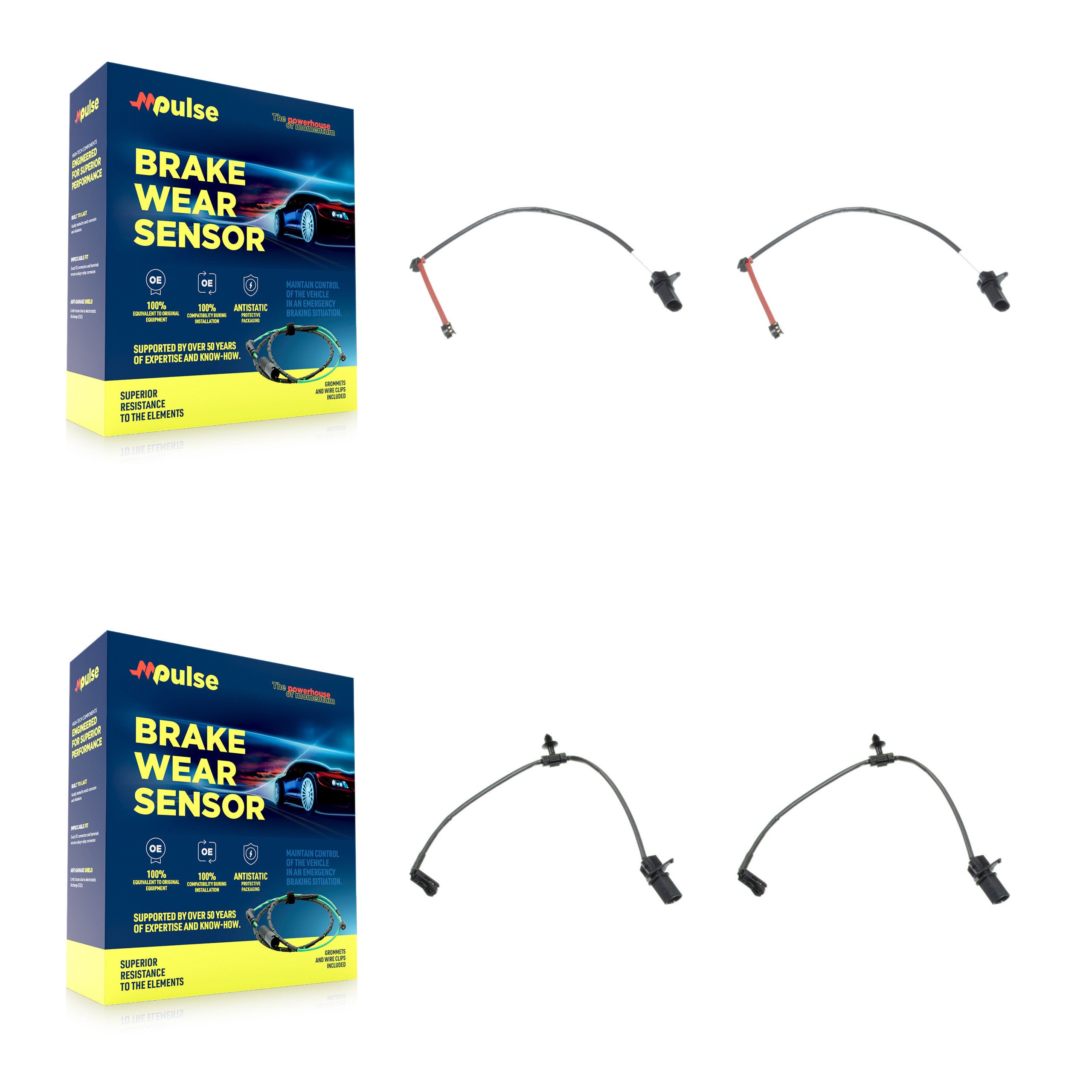 Mpulse KSE-100444 Disc Brake Pad Wear Sensor for 2021-2023 Audi RS5 Sportback, Audi RS5 - Front and Rear