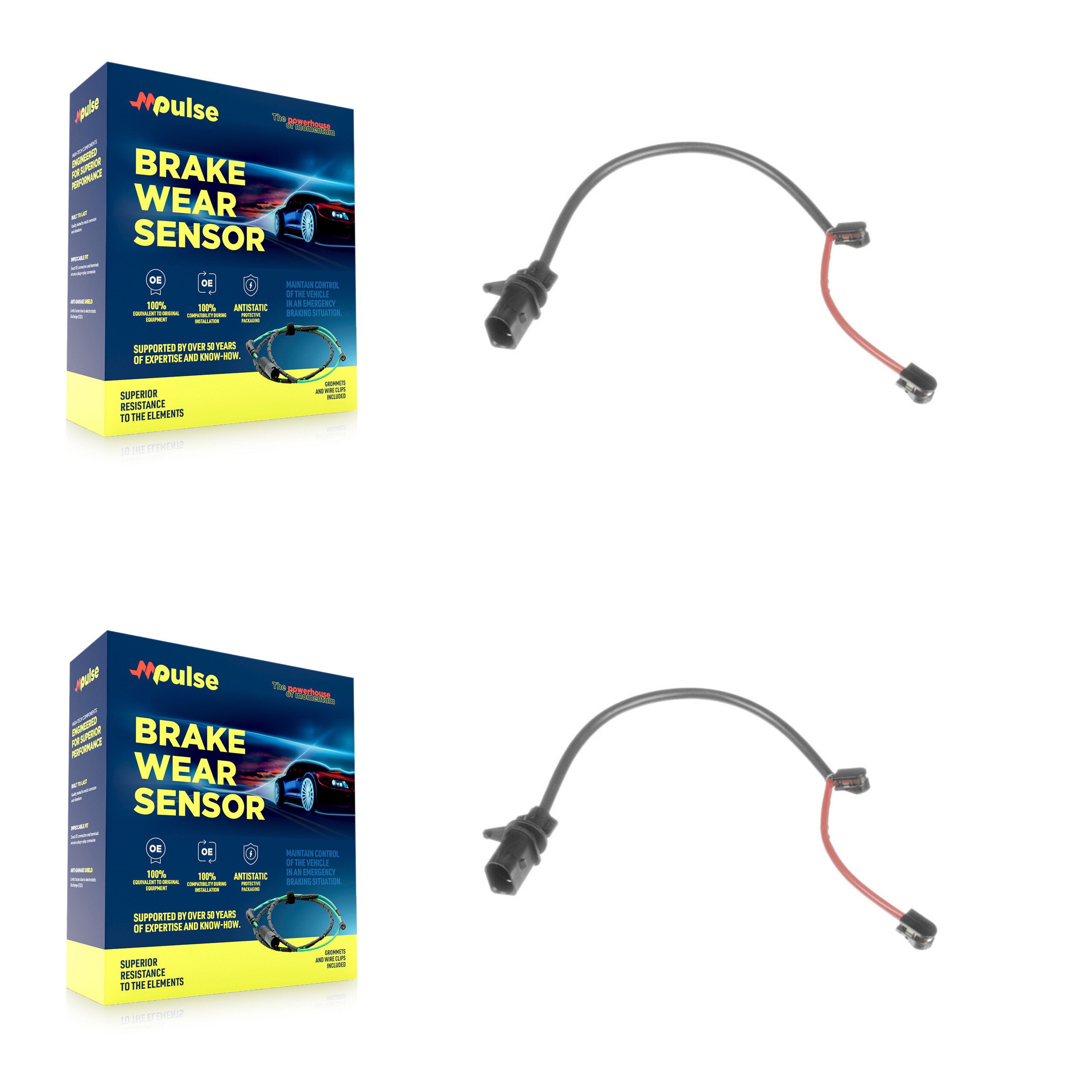 Mpulse KSE-100461 Disc Brake Pad Wear Sensor for 2016-2017 Audi A7 - Rear