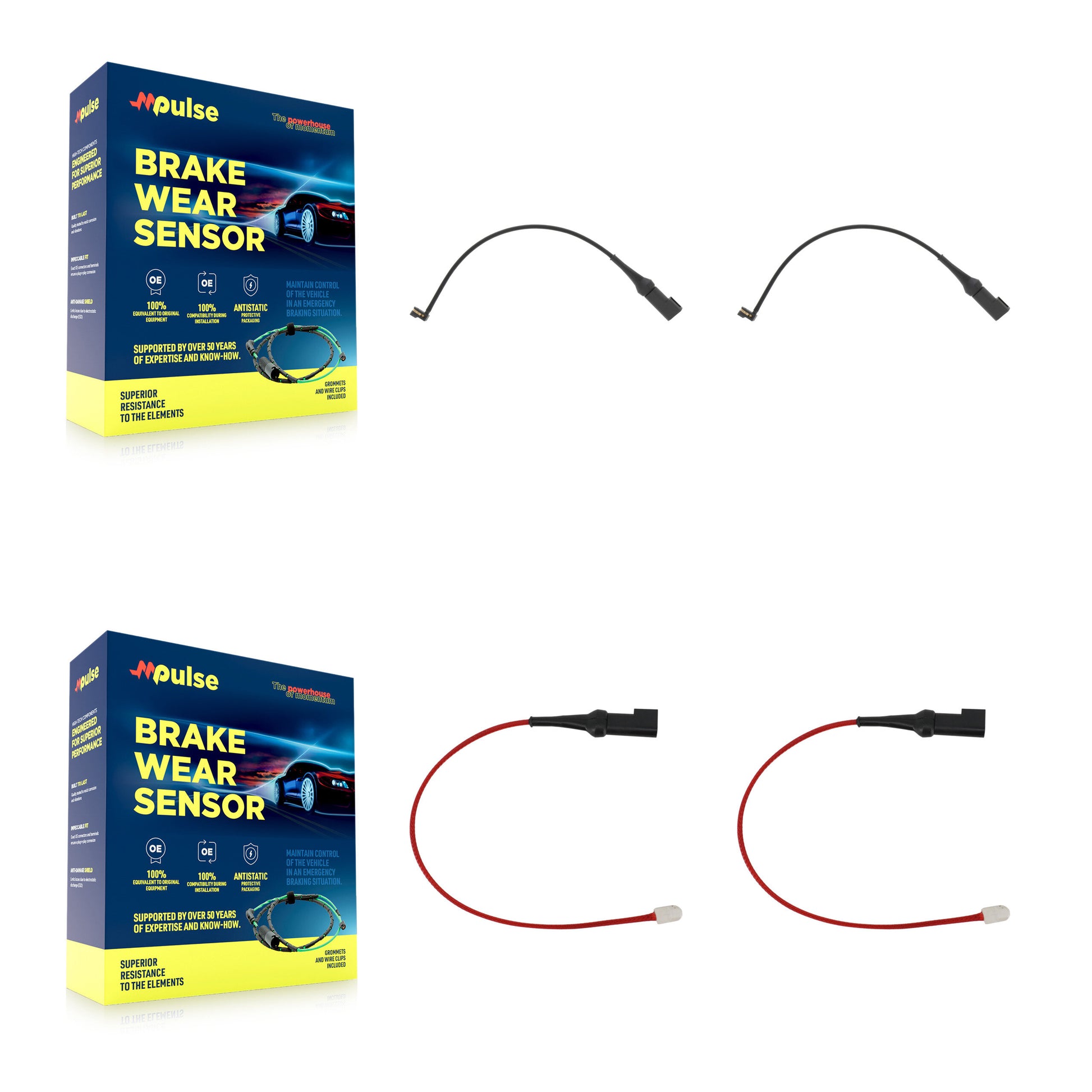 Mpulse KSE-100490 Disc Brake Pad Wear Sensor for 2020 Ford Transit - Front and Rear