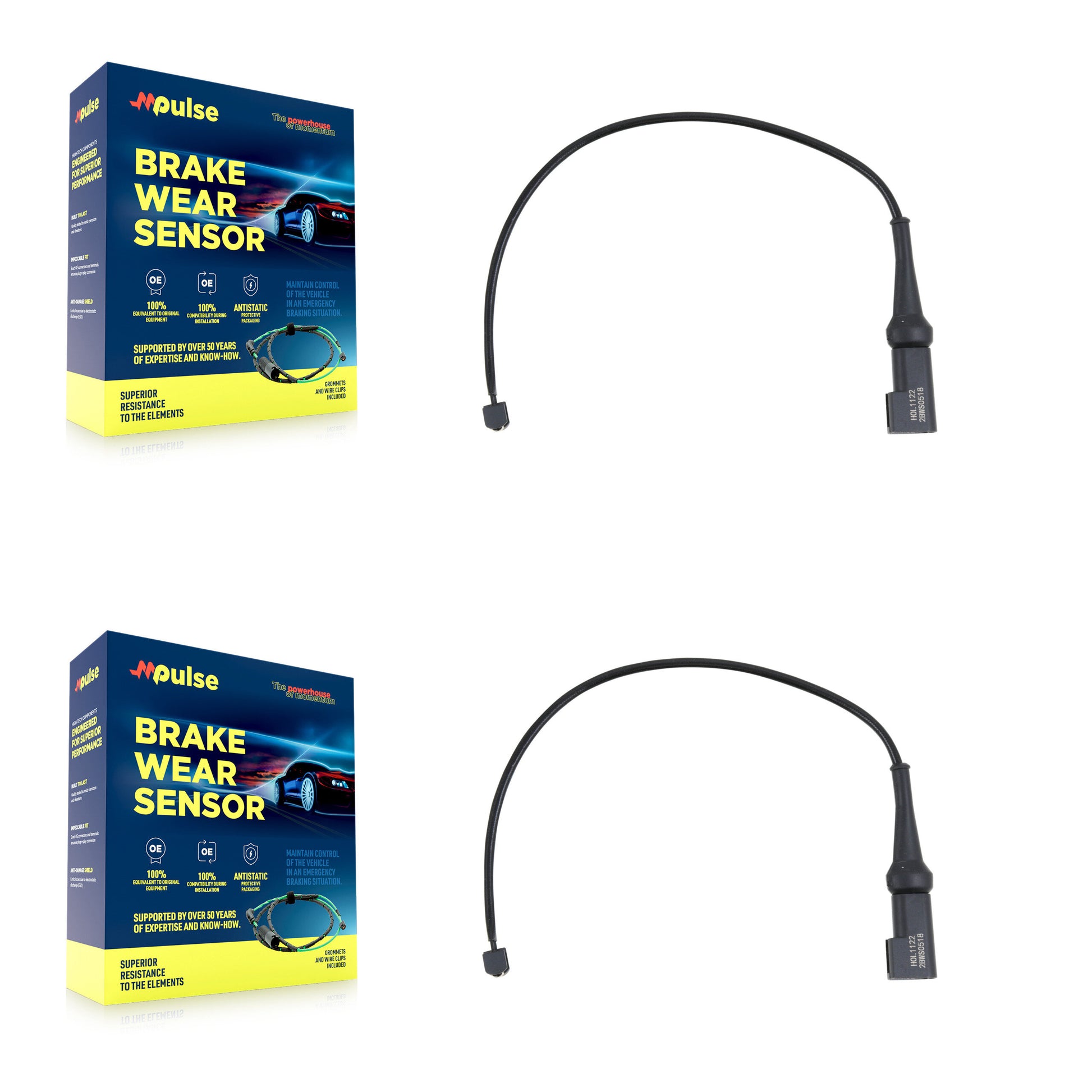 Mpulse KSE-100493 Disc Brake Pad Wear Sensor for 2020-2023 Ford Transit-150, Ford Transit-250 and More - Front