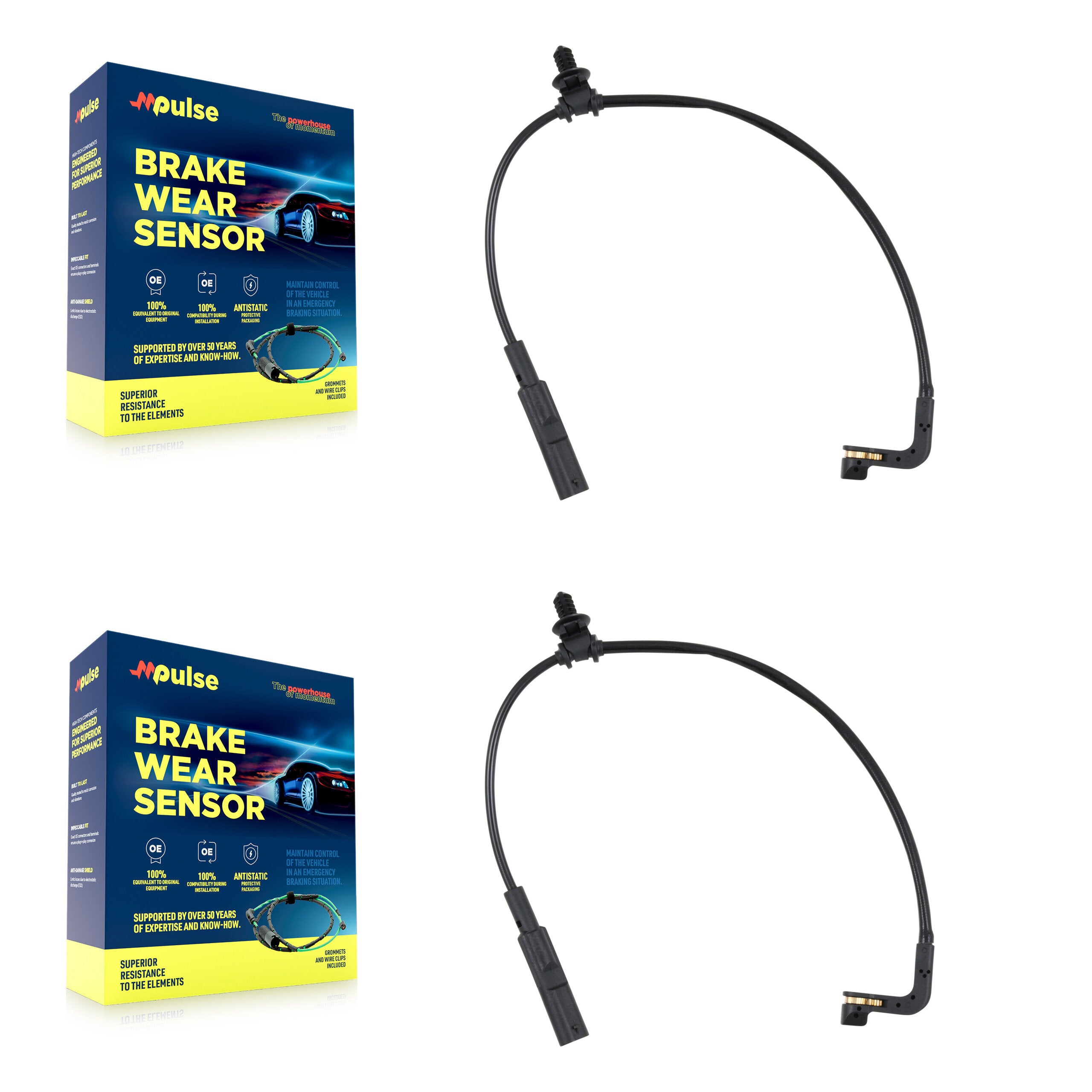 Mpulse KSE-100495 Disc Brake Pad Wear Sensor for 2020-2024 Chevrolet Silverado 2500 HD, Chevrolet Silverado 3500 HD and More - Front