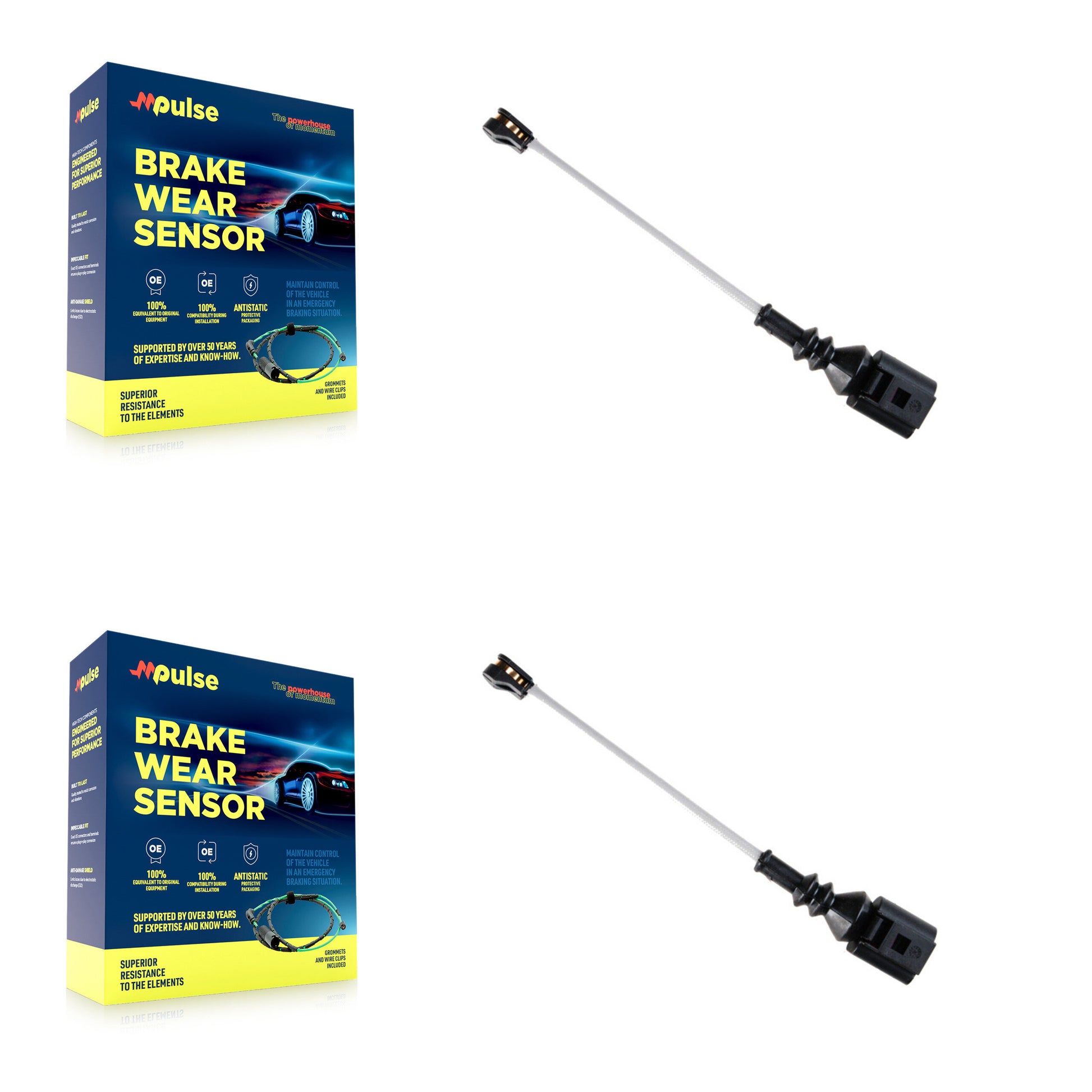 Mpulse KSE-100505 Disc Brake Pad Wear Sensor for 2018-2023 Volkswagen Atlas, Volkswagen Atlas Cross Sport - Front