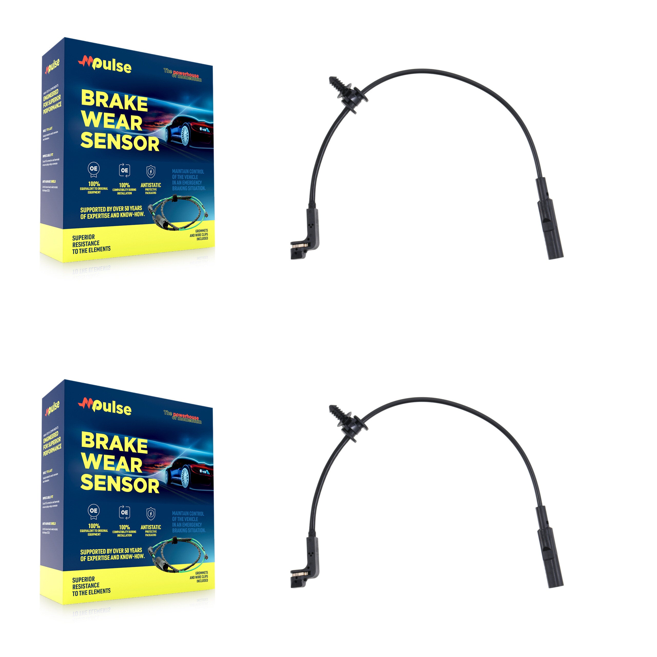 Mpulse KSE-100516 Disc Brake Pad Wear Sensor for 2023-2024 Chevrolet Silverado 2500 HD, Chevrolet Silverado 3500 HD and More - Rear