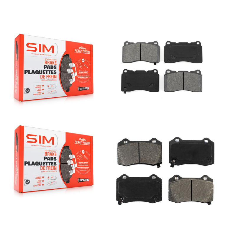 SIM KSM-100002 Disc Brake Pad for 2004-2021 Tesla X, Tesla S and More - Front and Rear