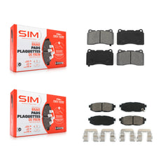 SIM KSM-100005 Disc Brake Pad for 2017 Subaru BRZ - Front and Rear