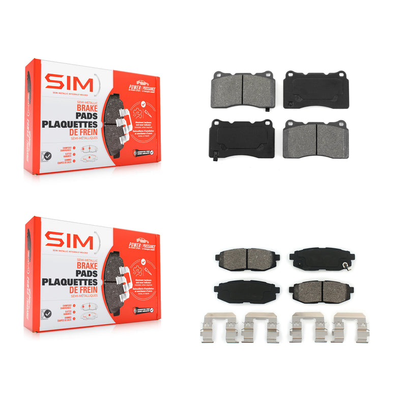 SIM KSM-100005 Disc Brake Pad for 2017 Subaru BRZ - Front and Rear
