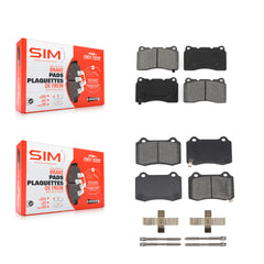 SIM KSM-100006 Disc Brake Pad for 2010-2016 Hyundai Genesis Coupe, Tesla S - Front and Rear