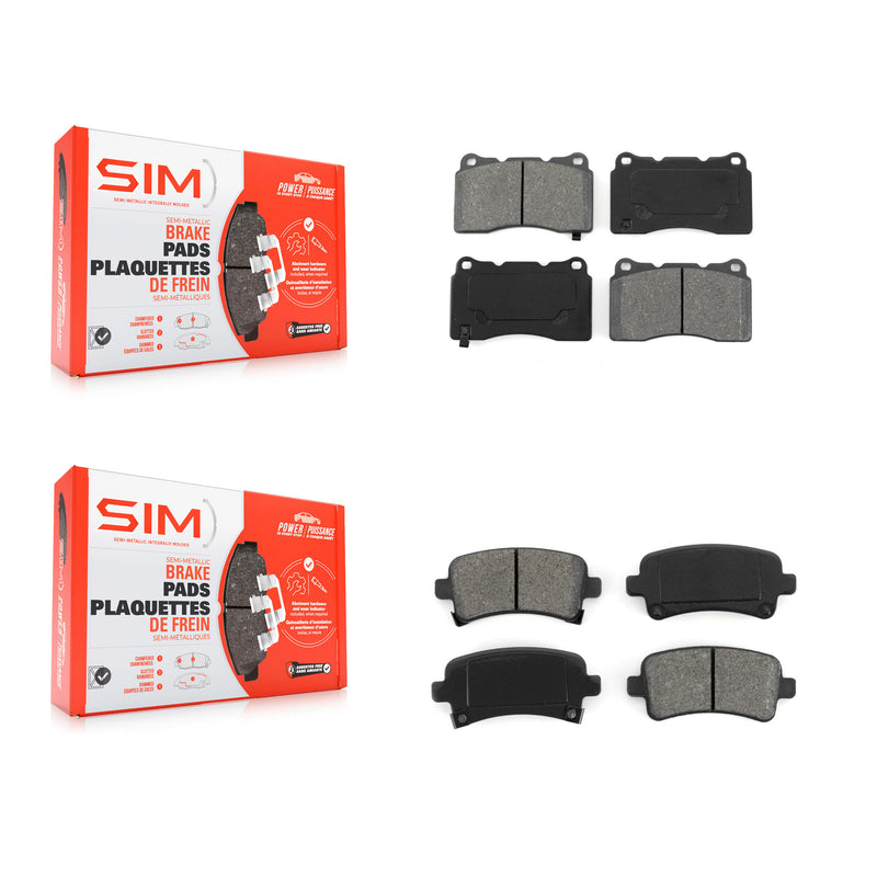 SIM KSM-100007 Disc Brake Pad for 2011-2019 Cadillac XTS, Buick Regal, Saab 9-5 - Front and Rear