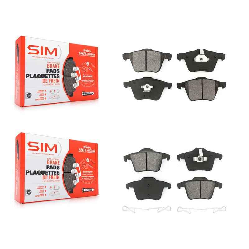 SIM KSM-100009 Disc Brake Pad for 2003-2014 Volvo XC90 - Front and Rear