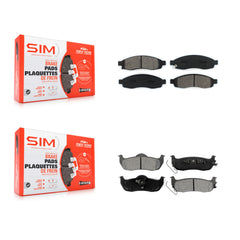 SIM KSM-100014 Disc Brake Pad for 2004-2007 Nissan Armada, INFINITI QX56 and More - Front and Rear