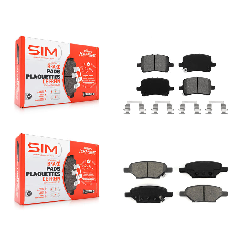 SIM KSM-100018 Disc Brake Pad for 2004-2010 Chevrolet HHR, Pontiac G5 and More - Front and Rear