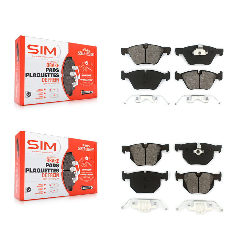 SIM KSM-100031 Disc Brake Pad for 2004-2007 BMW 525i - Front and Rear