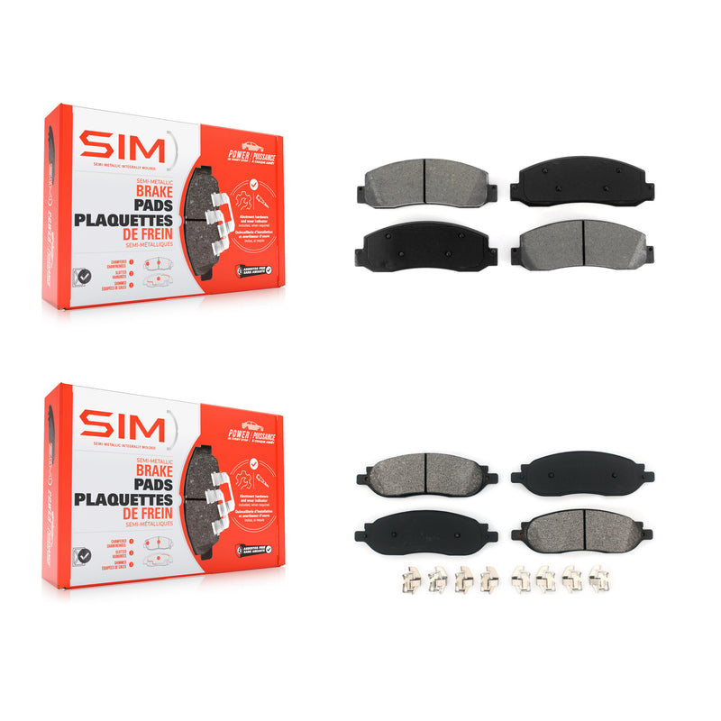 SIM KSM-100037 Disc Brake Pad for 2005-2007 Ford F-250 Super Duty, Ford F-350 Super Duty - Front and Rear