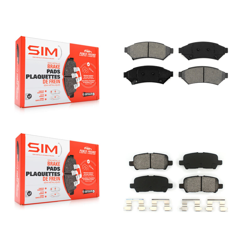 SIM KSM-100042 Disc Brake Pad for 2004-2009 Buick Allure, Buick LaCrosse, Pontiac Grand Prix - Front and Rear