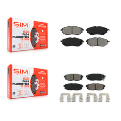 SIM KSM-100044 Disc Brake Pad for 2006-2018 Subaru Forester, Subaru Legacy and More - Front and Rear