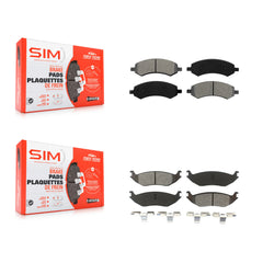 SIM KSM-100048 Disc Brake Pad for 2006-2023 Ram 1500 Classic, Ram 1500 and More - Front and Rear