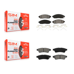 SIM KSM-100053 Disc Brake Pad for 2005-2023 Suzuki Equator, Nissan Xterra, Nissan Frontier - Front and Rear