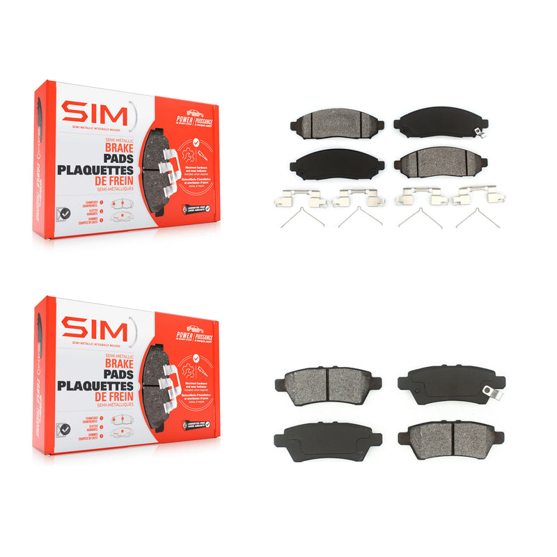 SIM KSM-100054 Disc Brake Pad for 2004-2012 Nissan Pathfinder, Nissan Xterra - Front and Rear