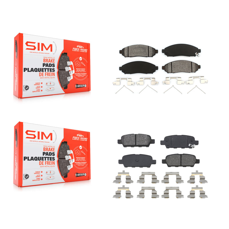 SIM KSM-100055 Disc Brake Pad for 2011-2015 Nissan LEAF - Front and Rear