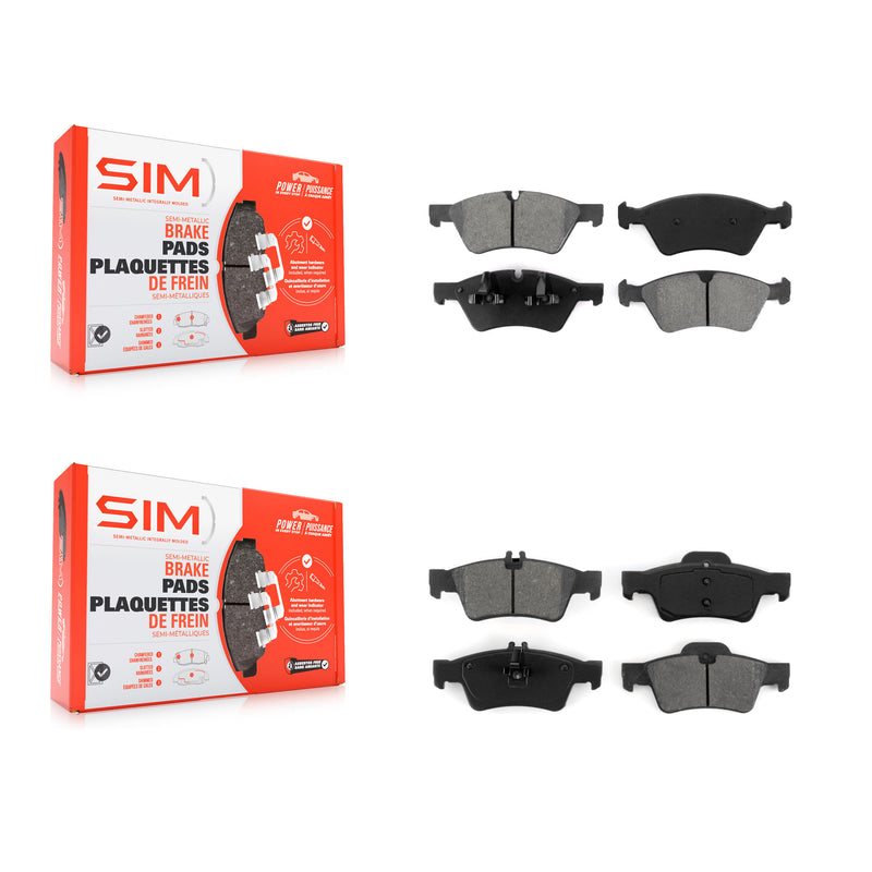 SIM KSM-100062 Disc Brake Pad for 2006-2009 Mercedes-Benz E350, Mercedes-Benz E550, Mercedes-Benz E500 - Front and Rear